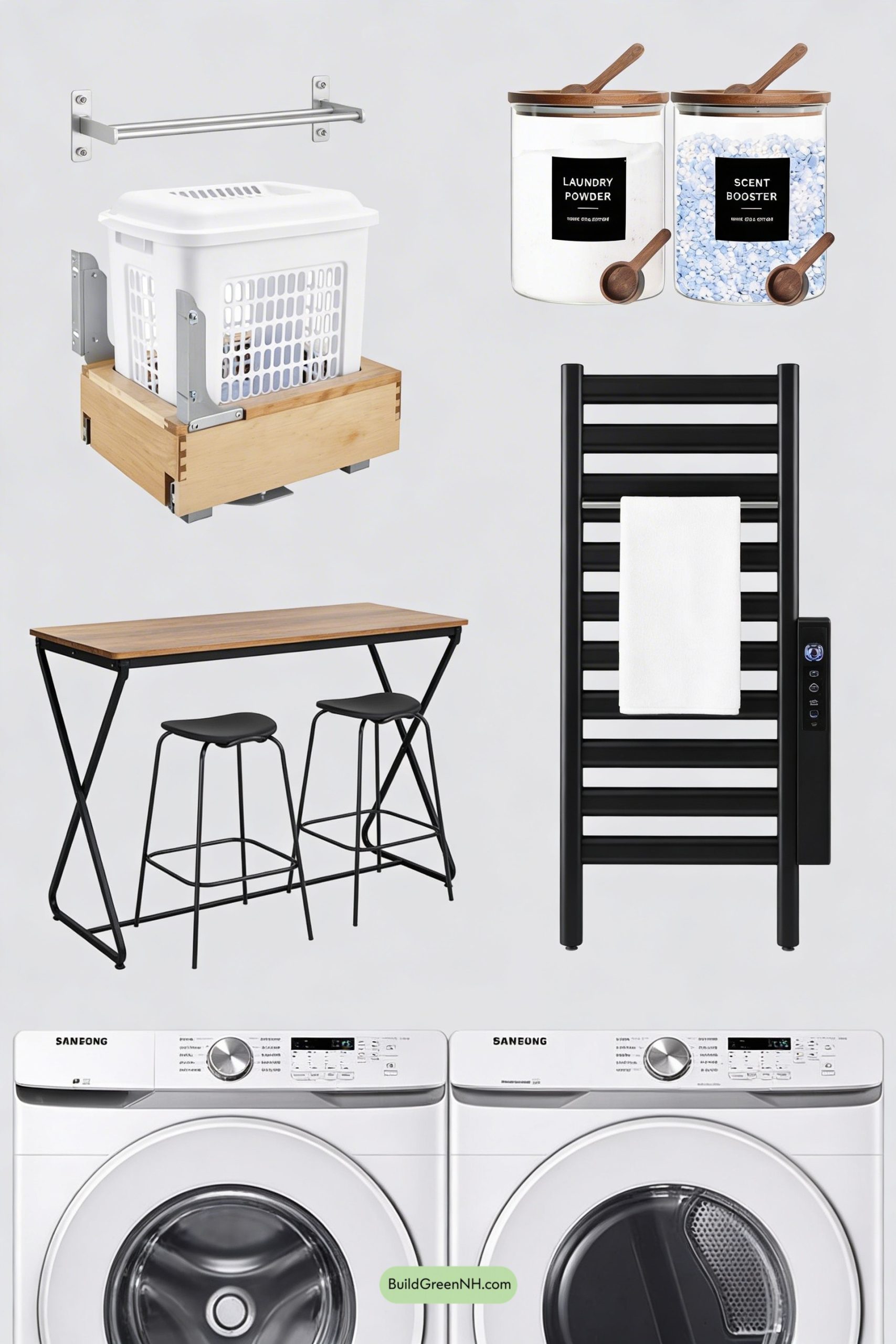 Moodboard for Spa-Calm Mudroom Laundry With Oak Warmth