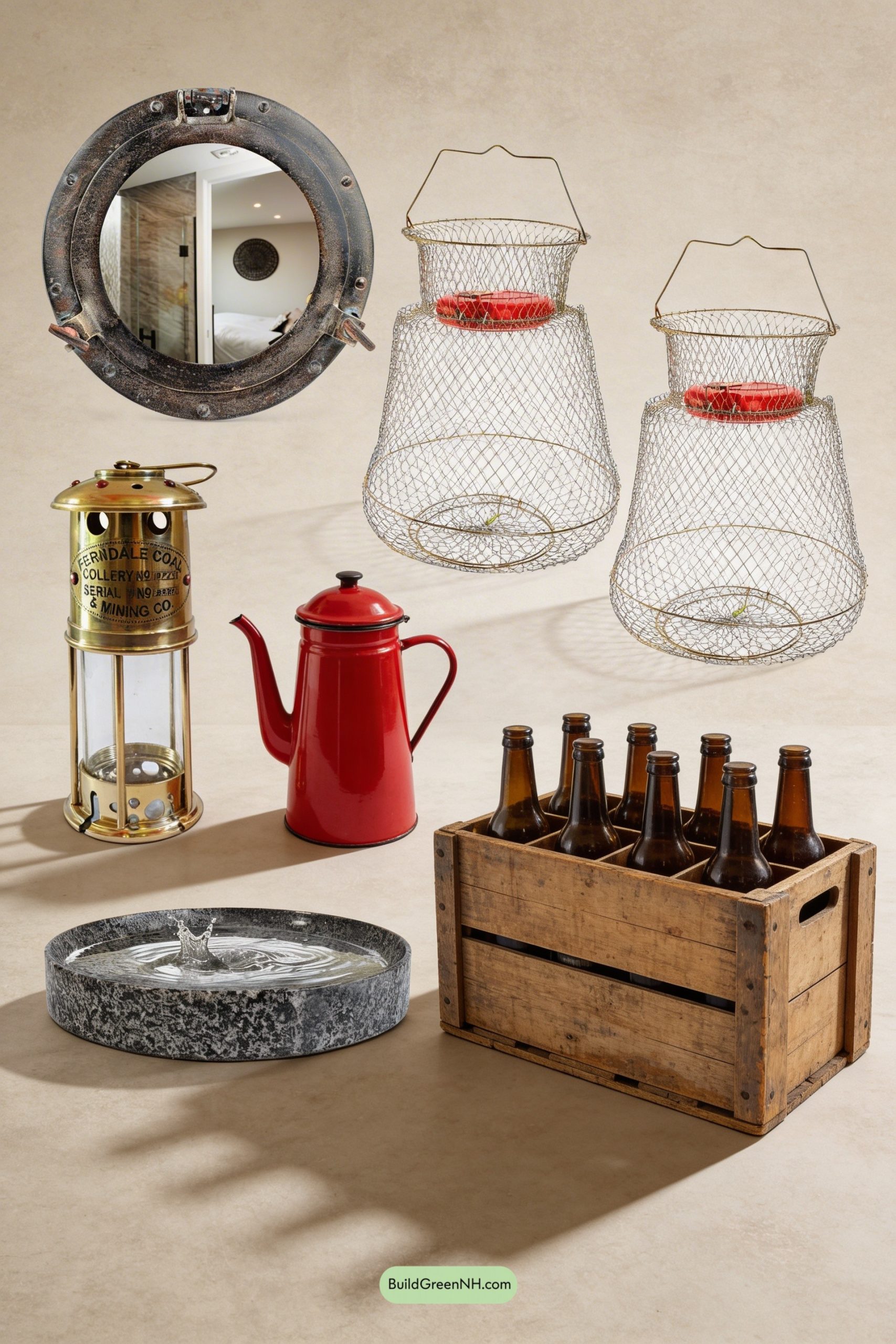 Moodboard for Driftwood Fence, Buoys, and Blooming Blues