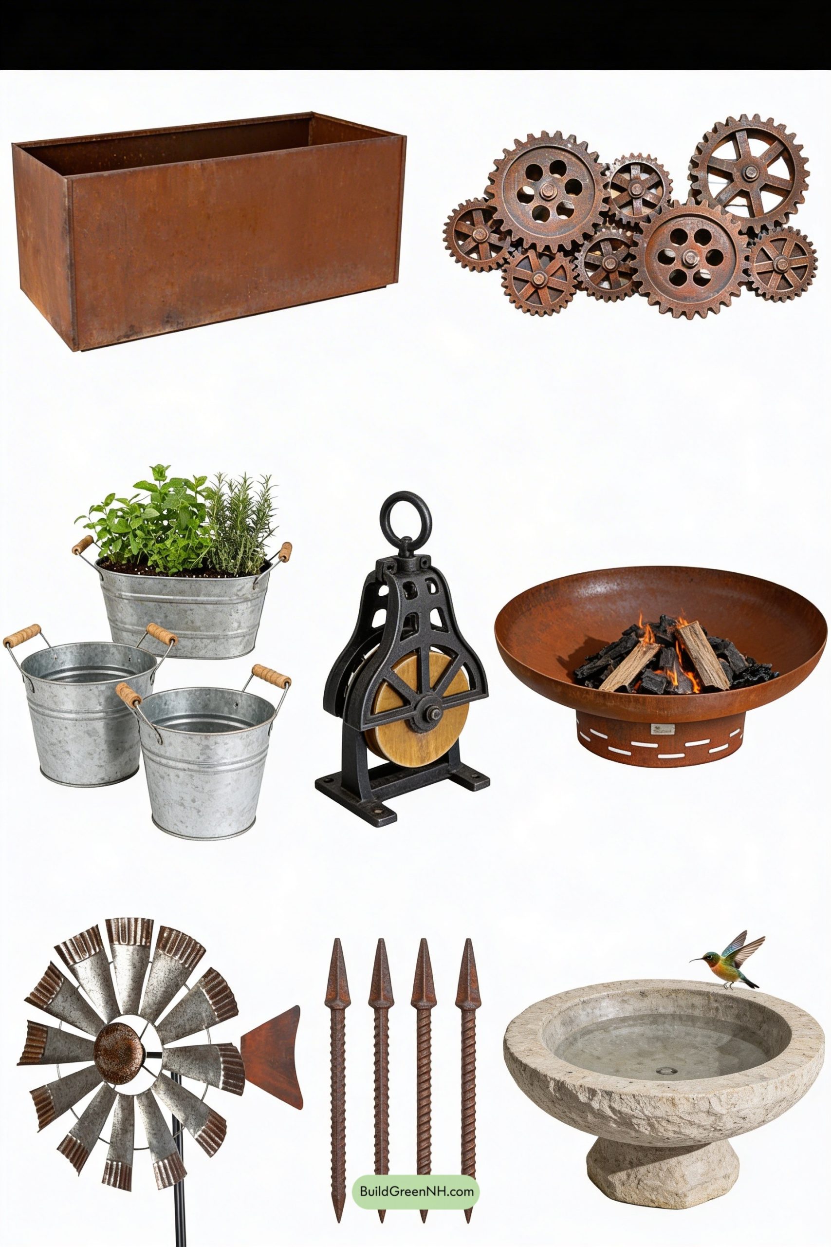 Moodboard for Rust-and-Cactus Courtyard Retreat