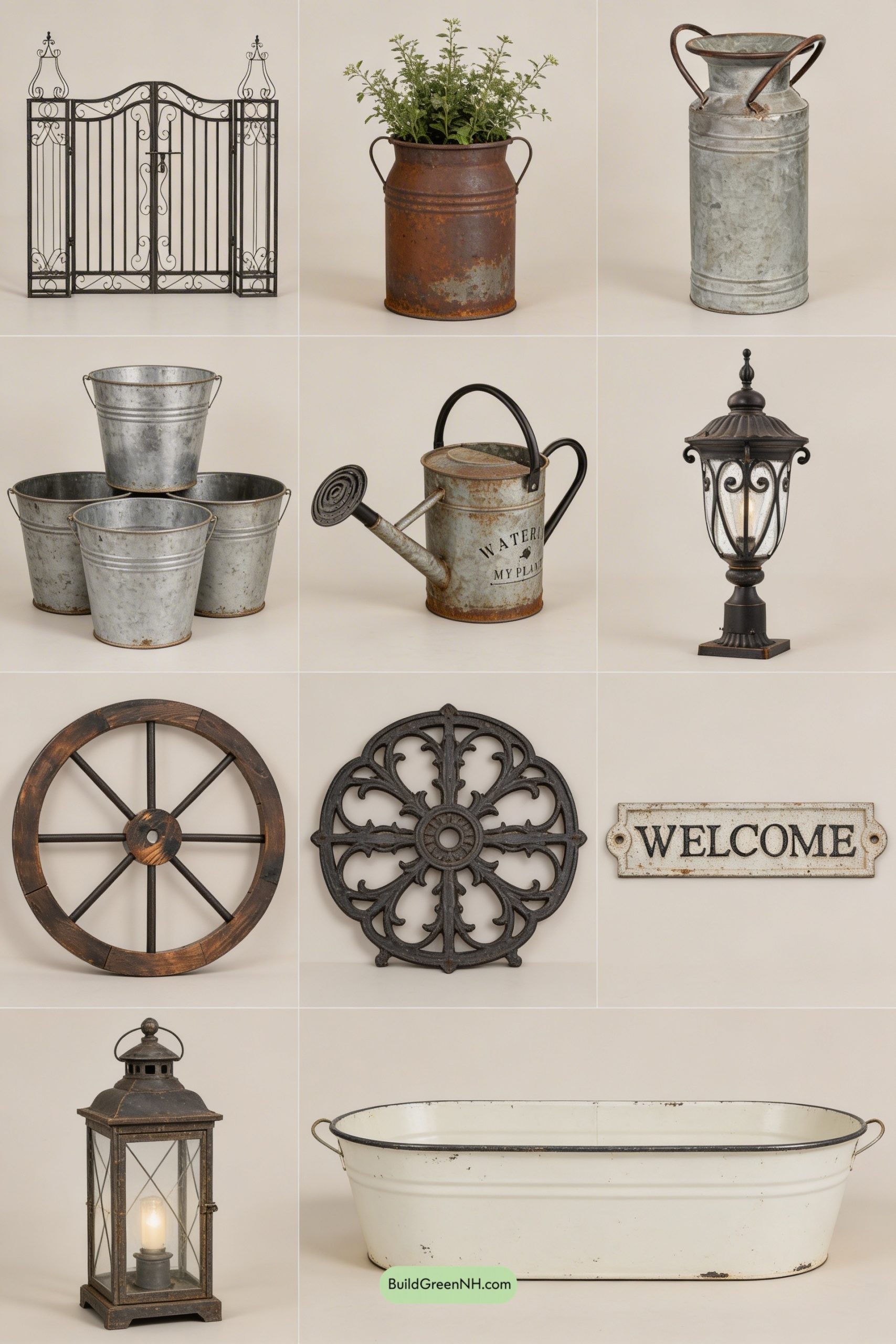 Moodboard for Roses, Ironwork, and Farm-Find Charm