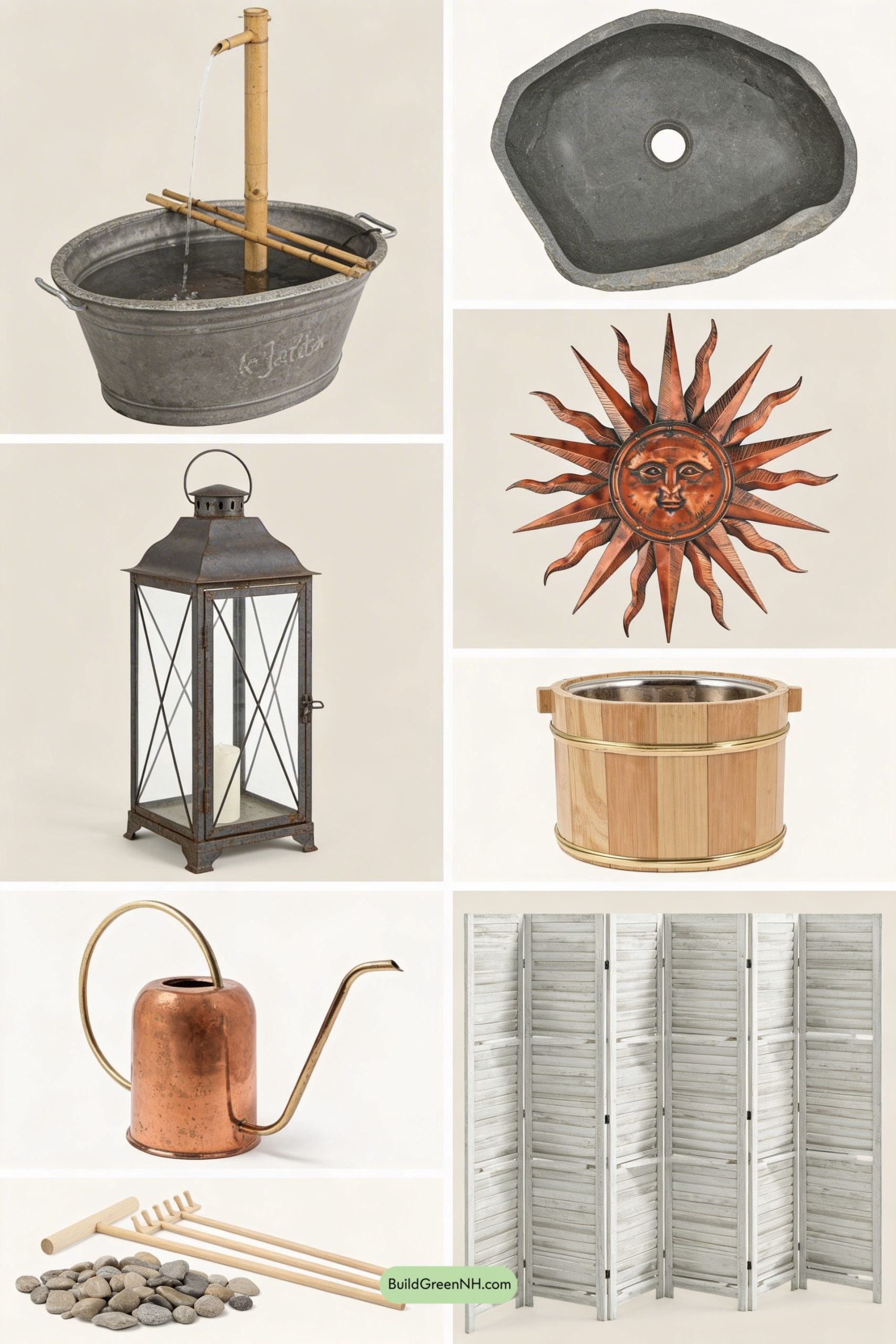 Moodboard for Patina Peace in a Gravel Courtyard