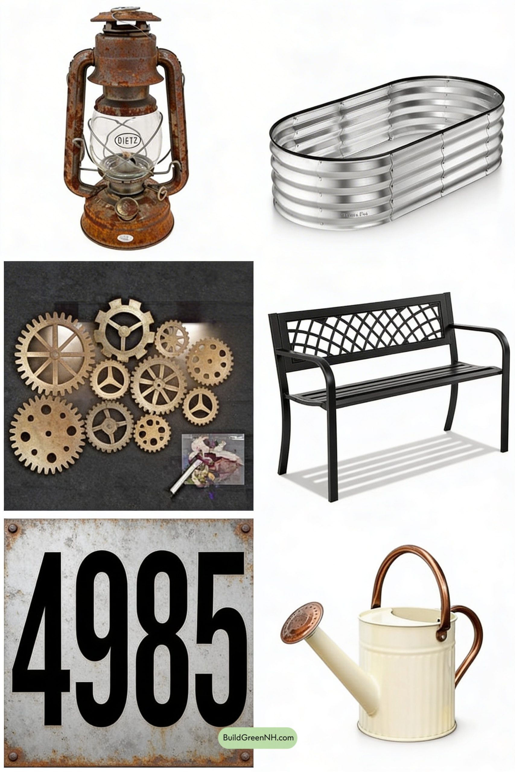 Moodboard for Signal-Light Stroll Through a Rail Garden