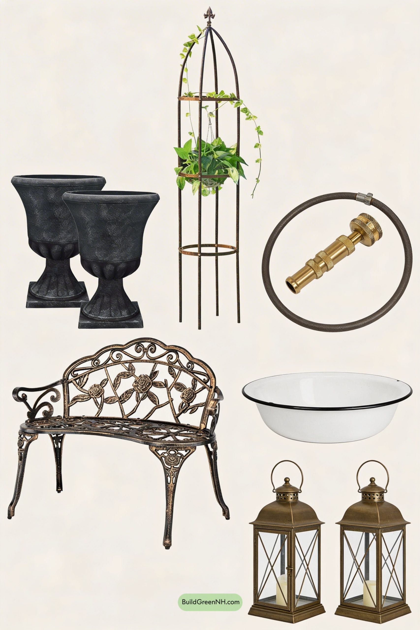 Moodboard for Greenhouse Salon with a Stone Muse