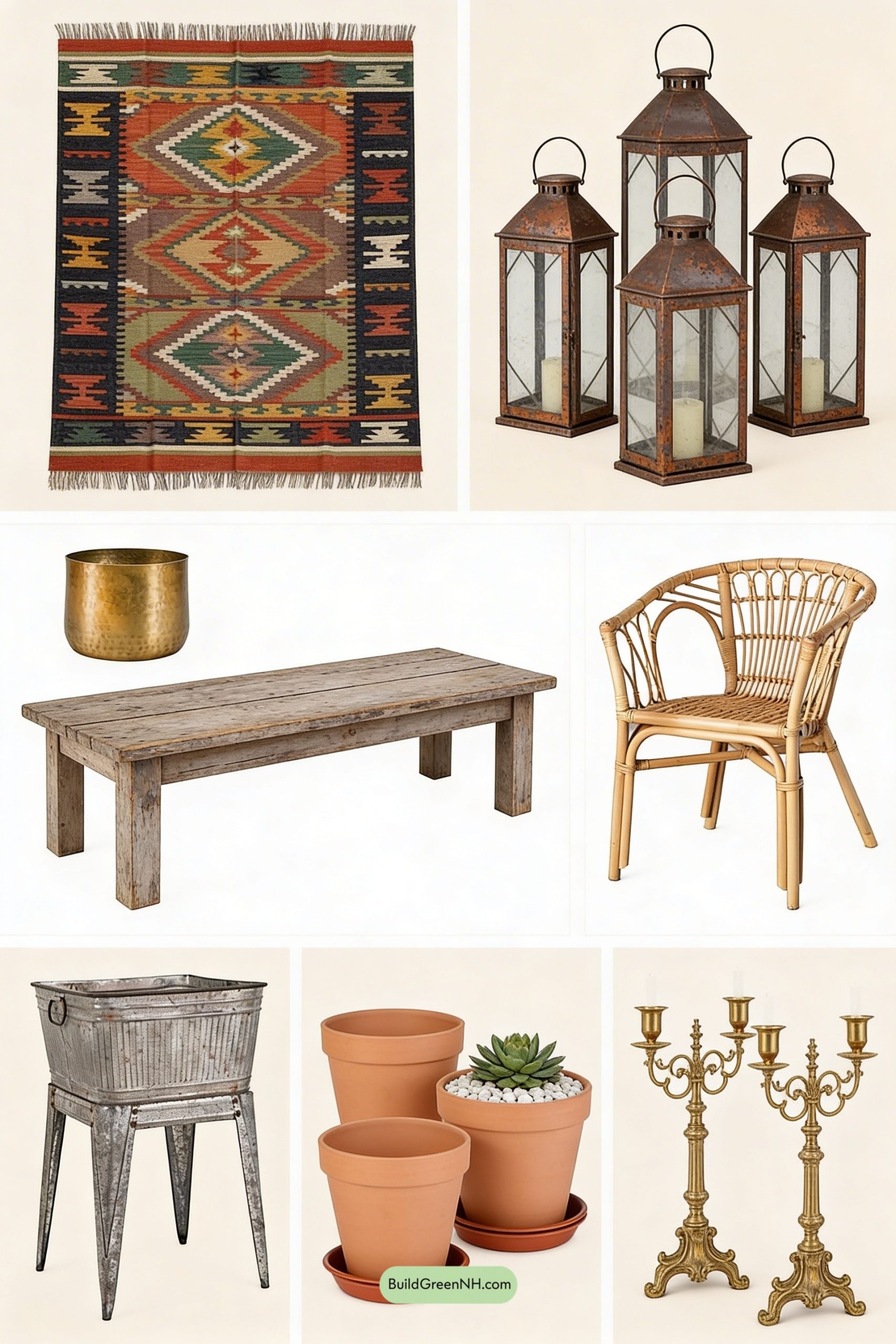 Moodboard for Boho Patio Nook in Pots and Petals