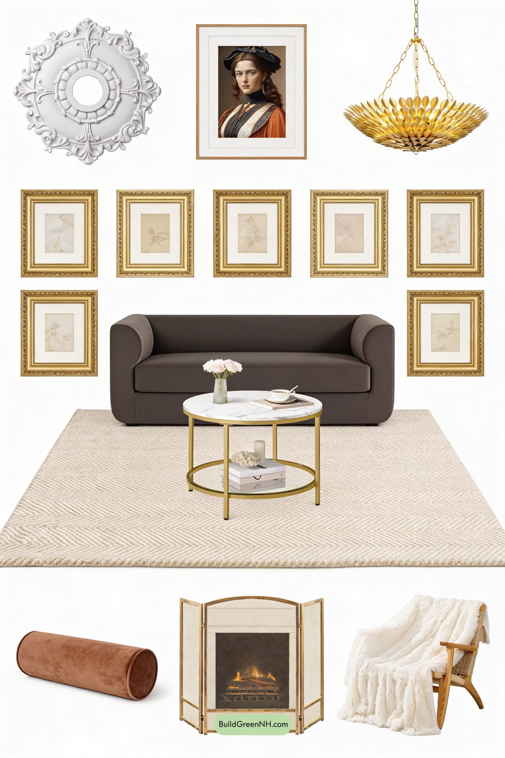 Moodboard for Paris Meets Plush: Quiet-Glam Salon