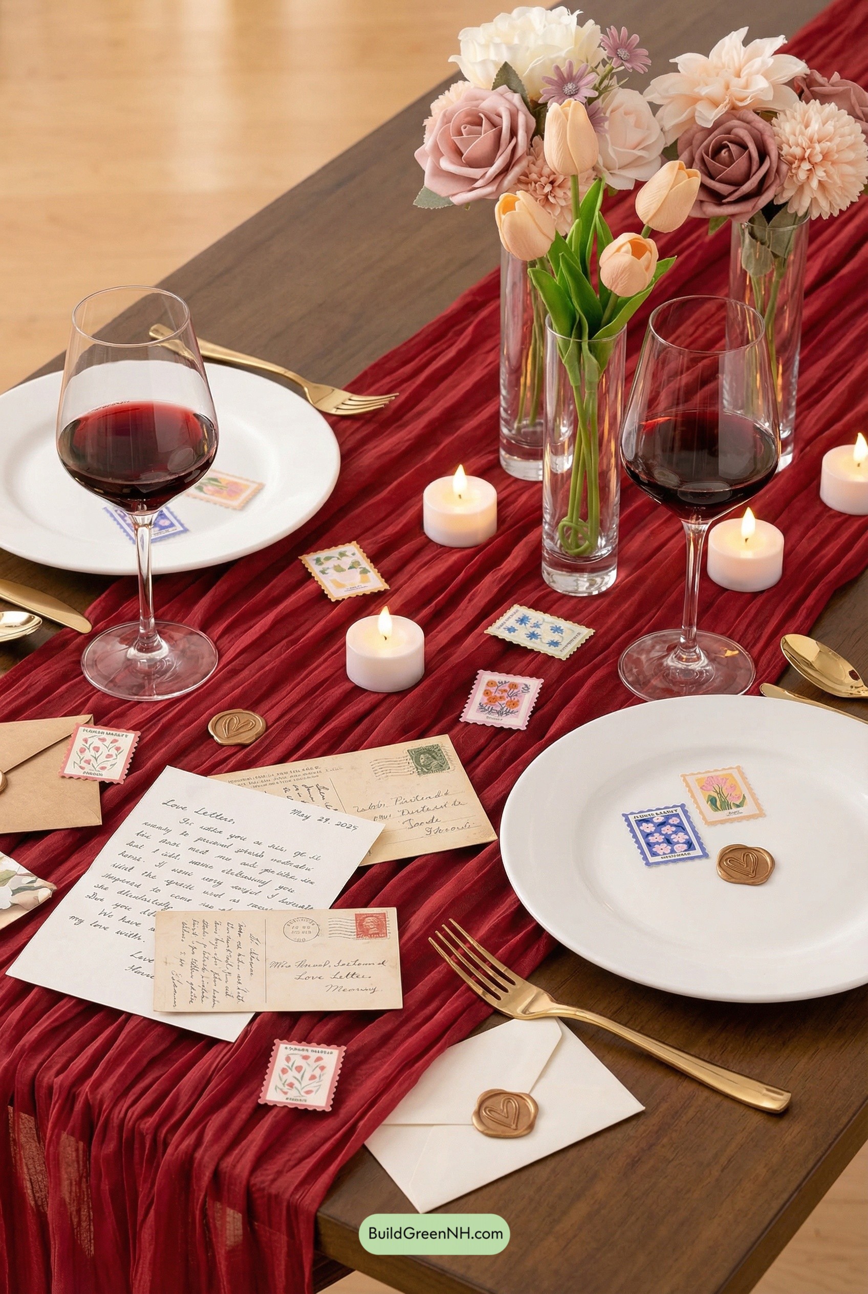 Love Letters Valentine Table Runner