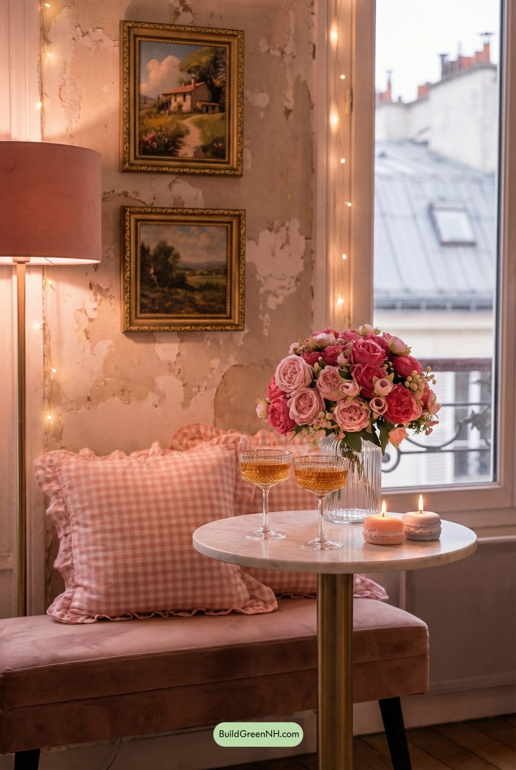 Blush Bistro Corner for Two