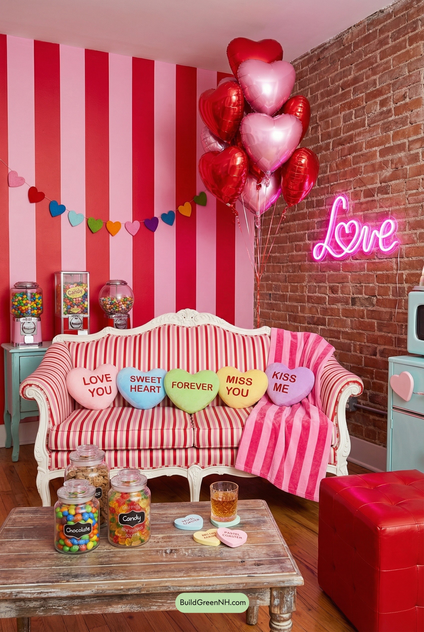 Neon Love Meets Candy-Stripe Chic