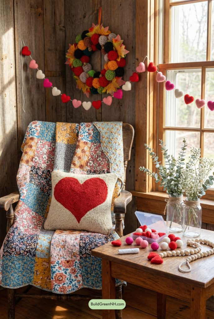 Cozy Craftcore Valentine Corner