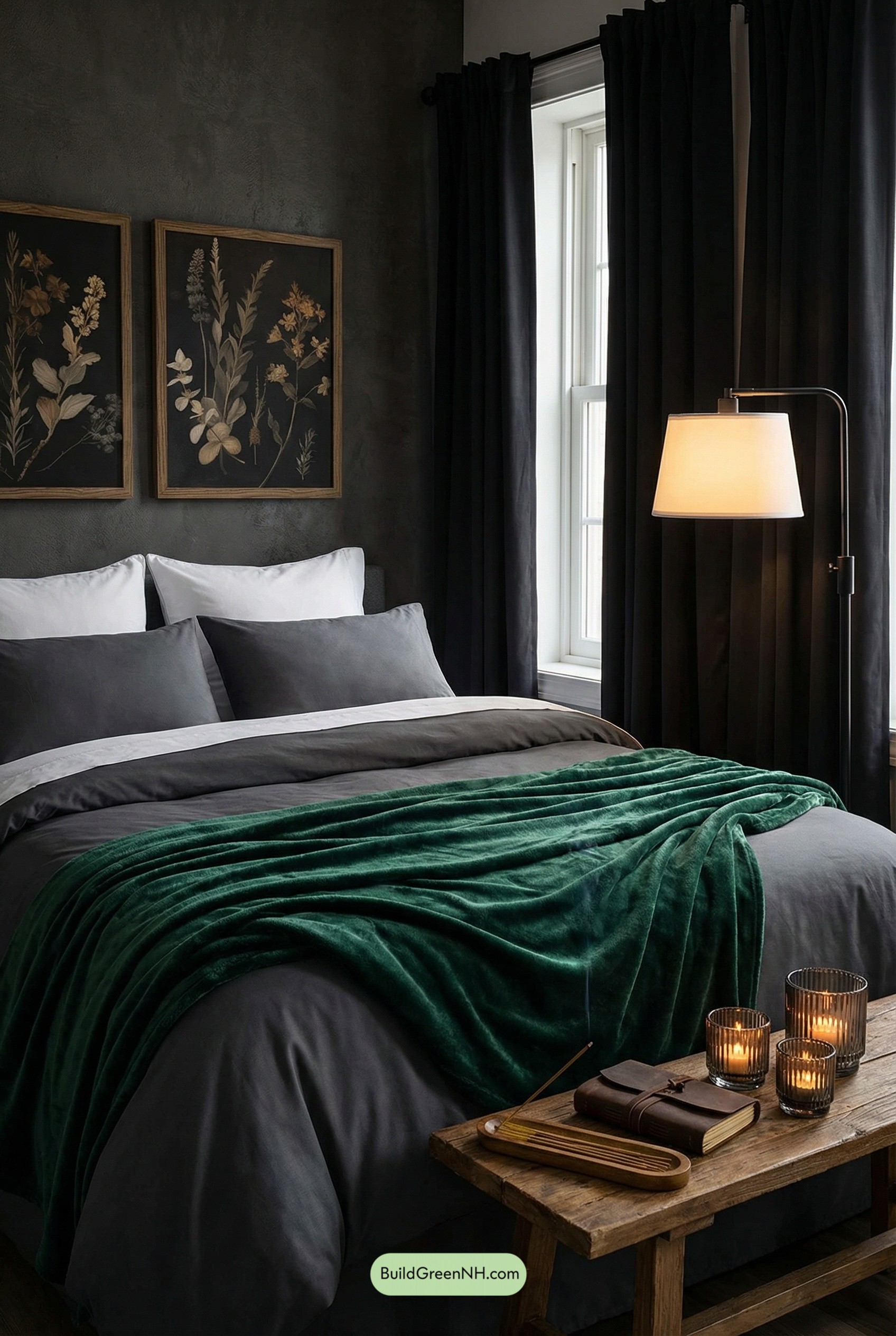 Velvet Dusk Bedroom Nook