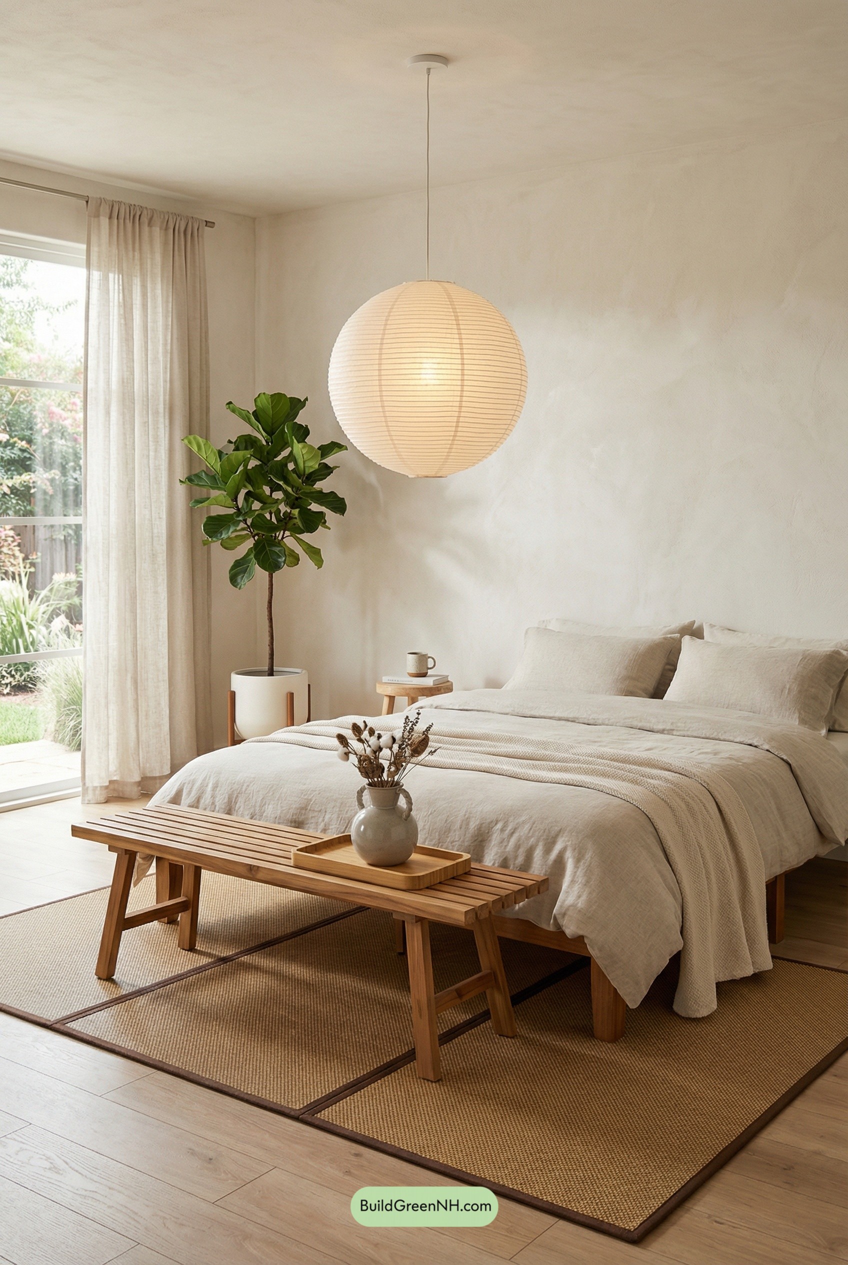 Paper Lantern Calm, Linen-Layered Comfort