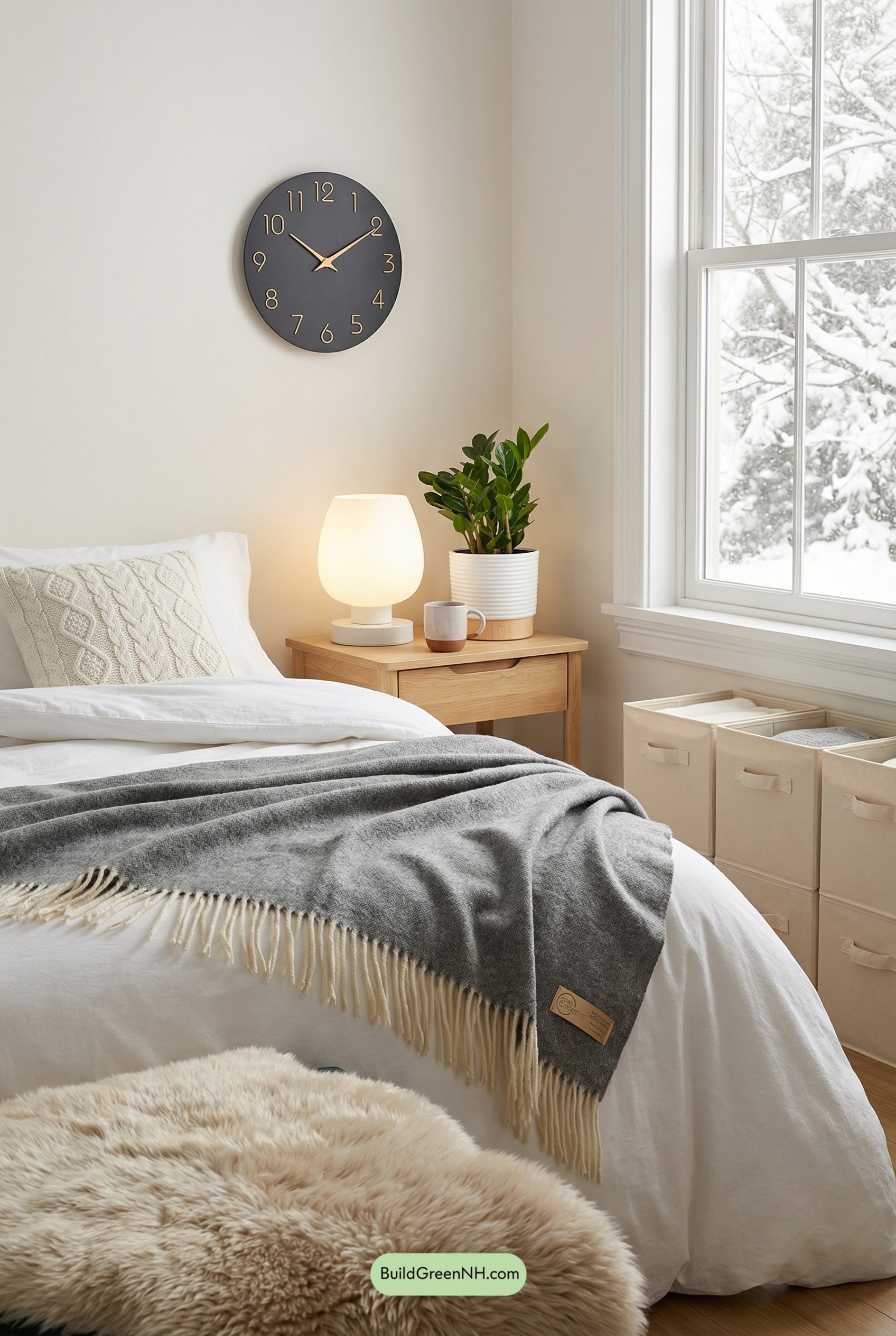 Winter-Soft Scandi Bedside Calm
