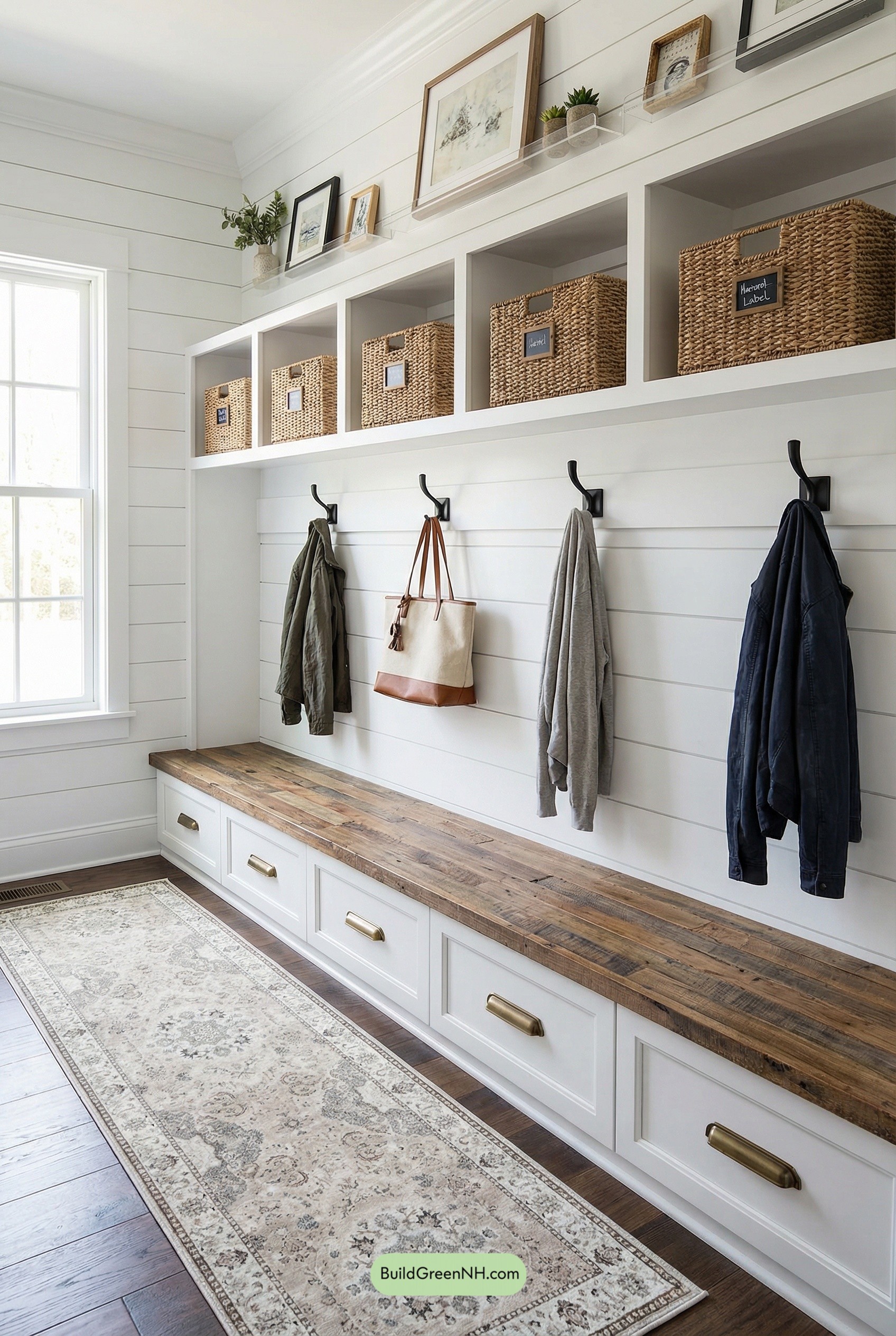 Modern Farmhouse Drop Zone, Perfectly Sorted