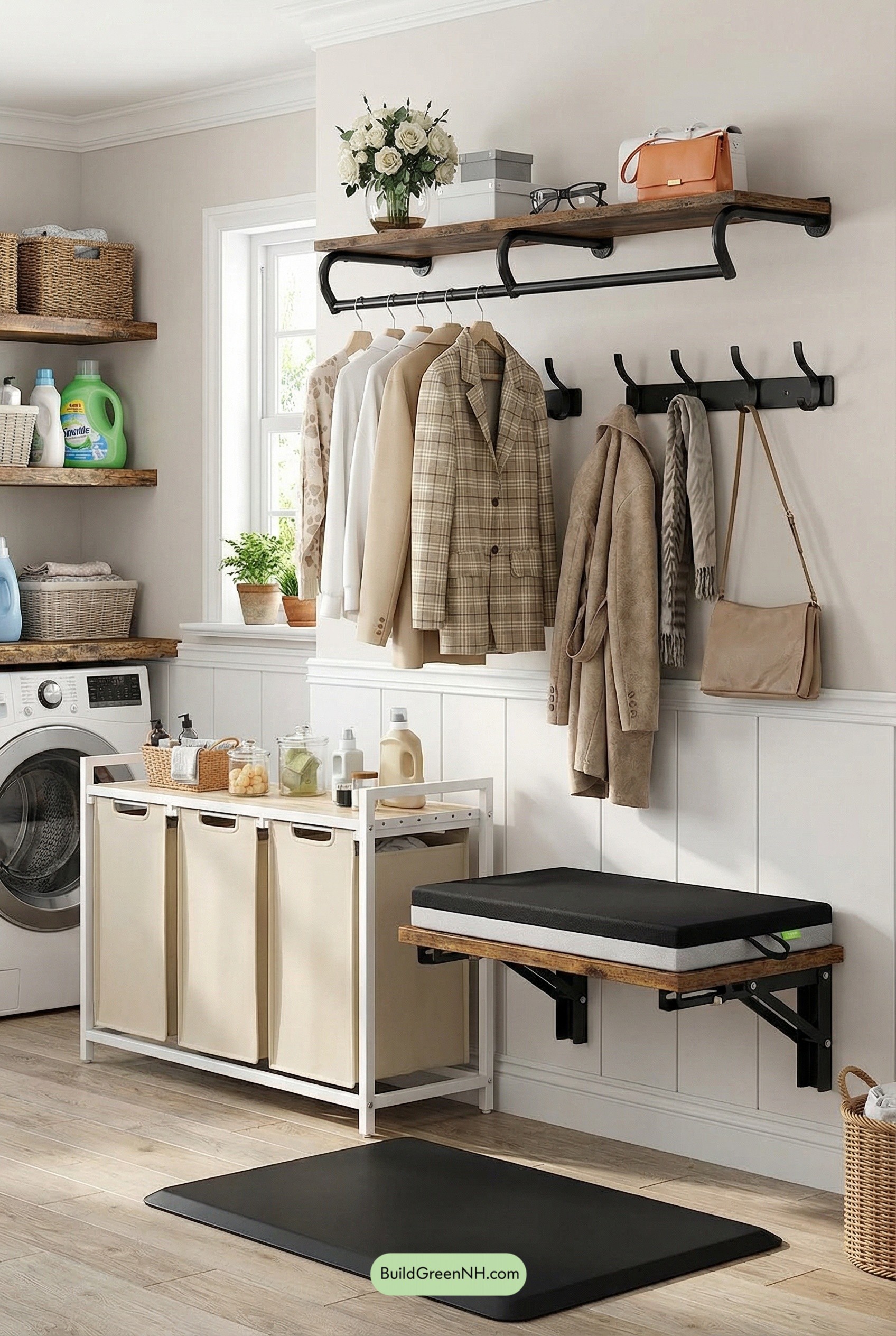 Mudroom Meets Laundry, No Drama