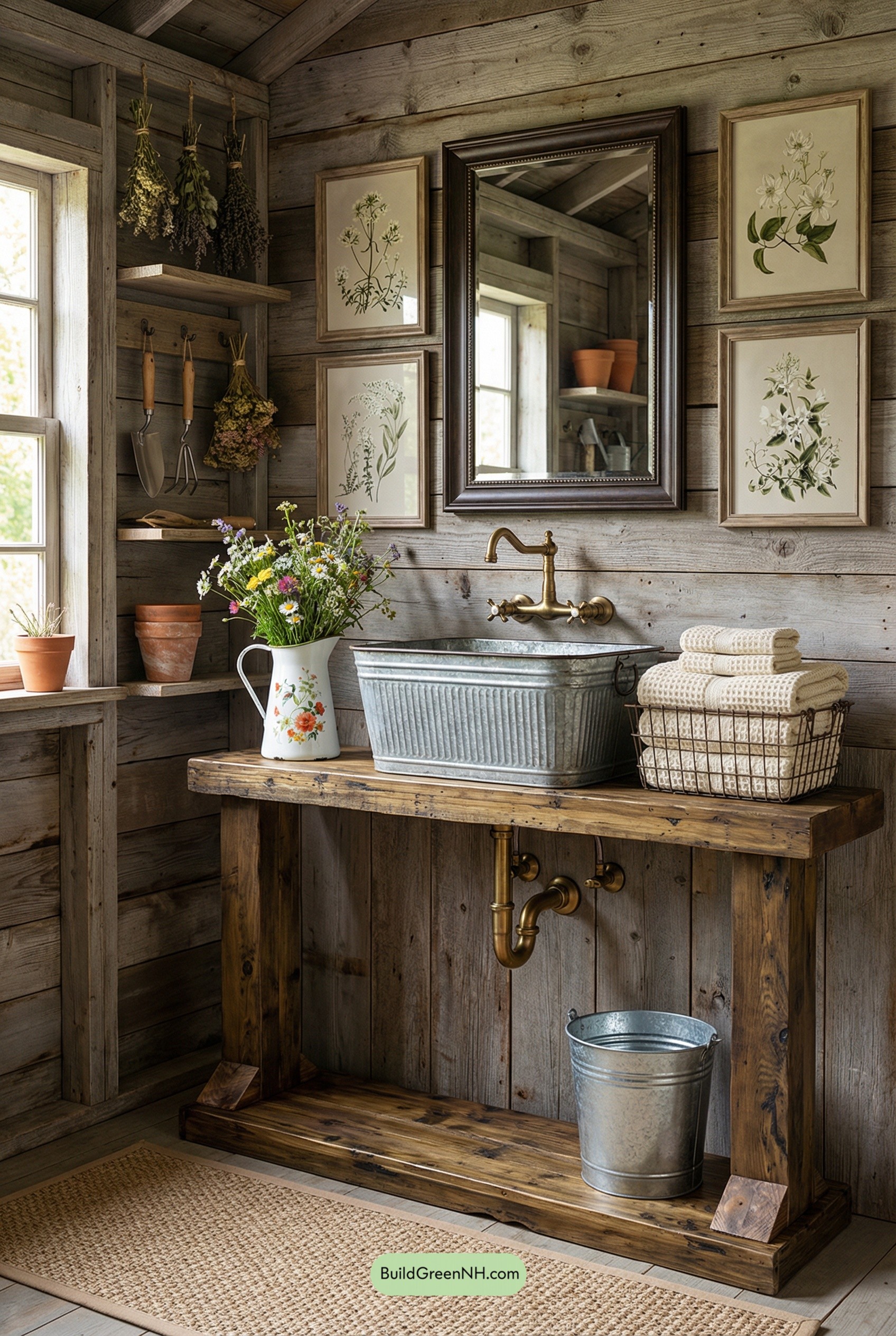 Potting-Shed Sink, Shabby-Chic Style