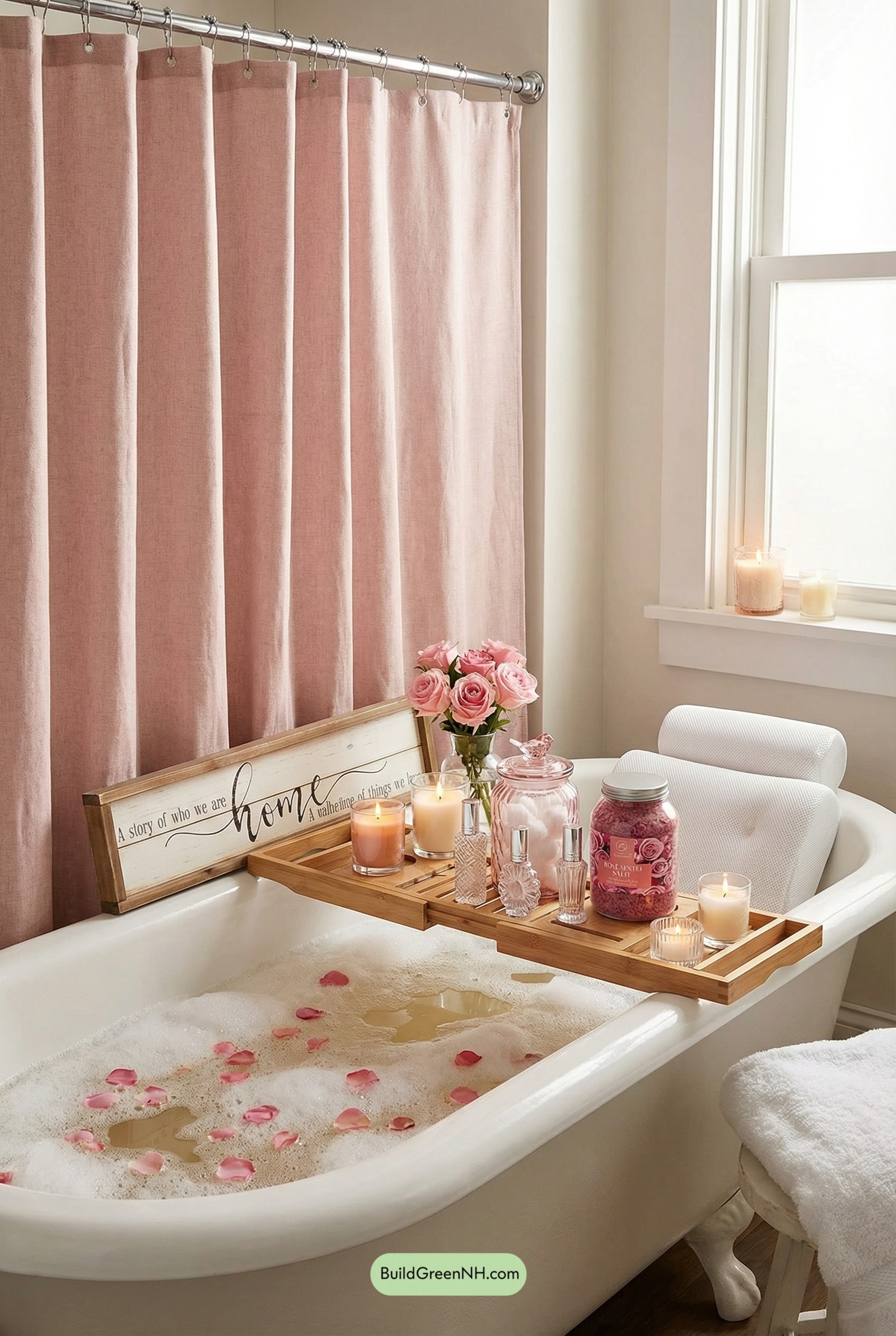Blush Boudoir Bubble Bath Nook