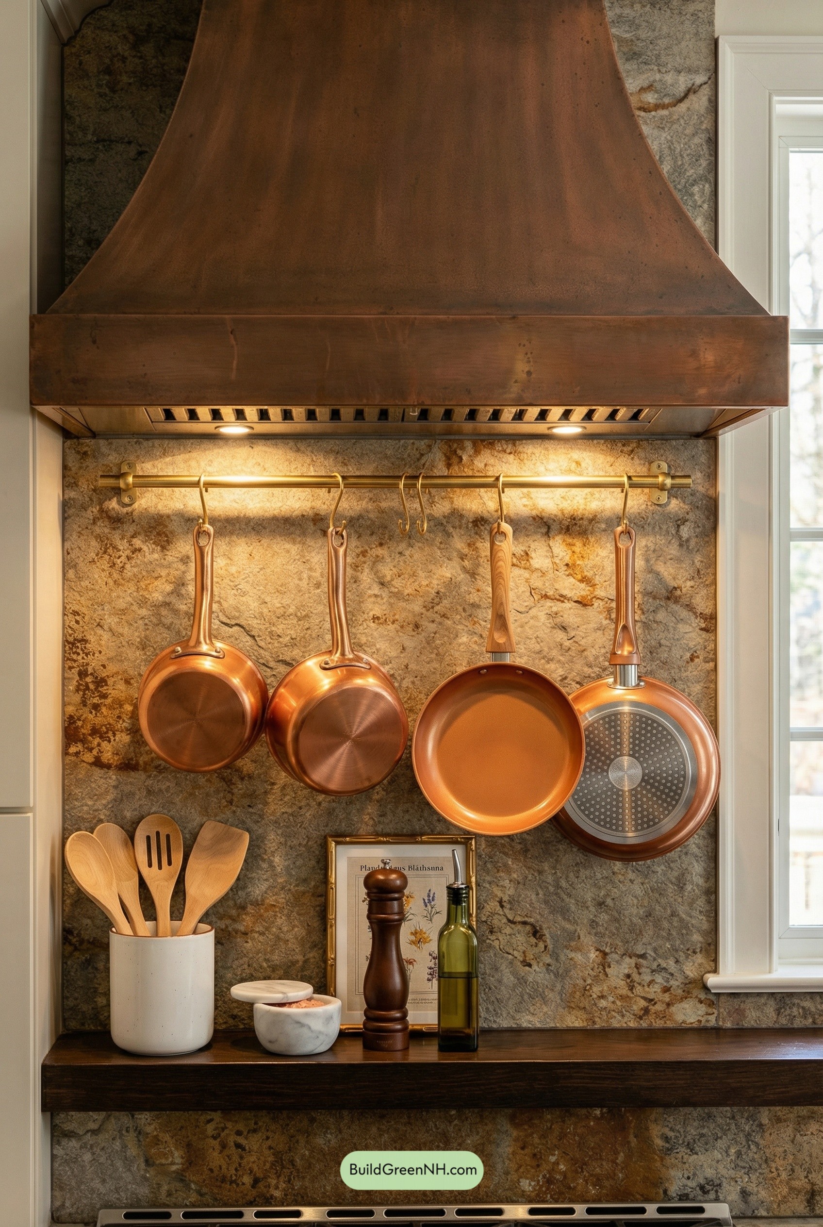Copper Hood, Stone Drama, Cottage Calm