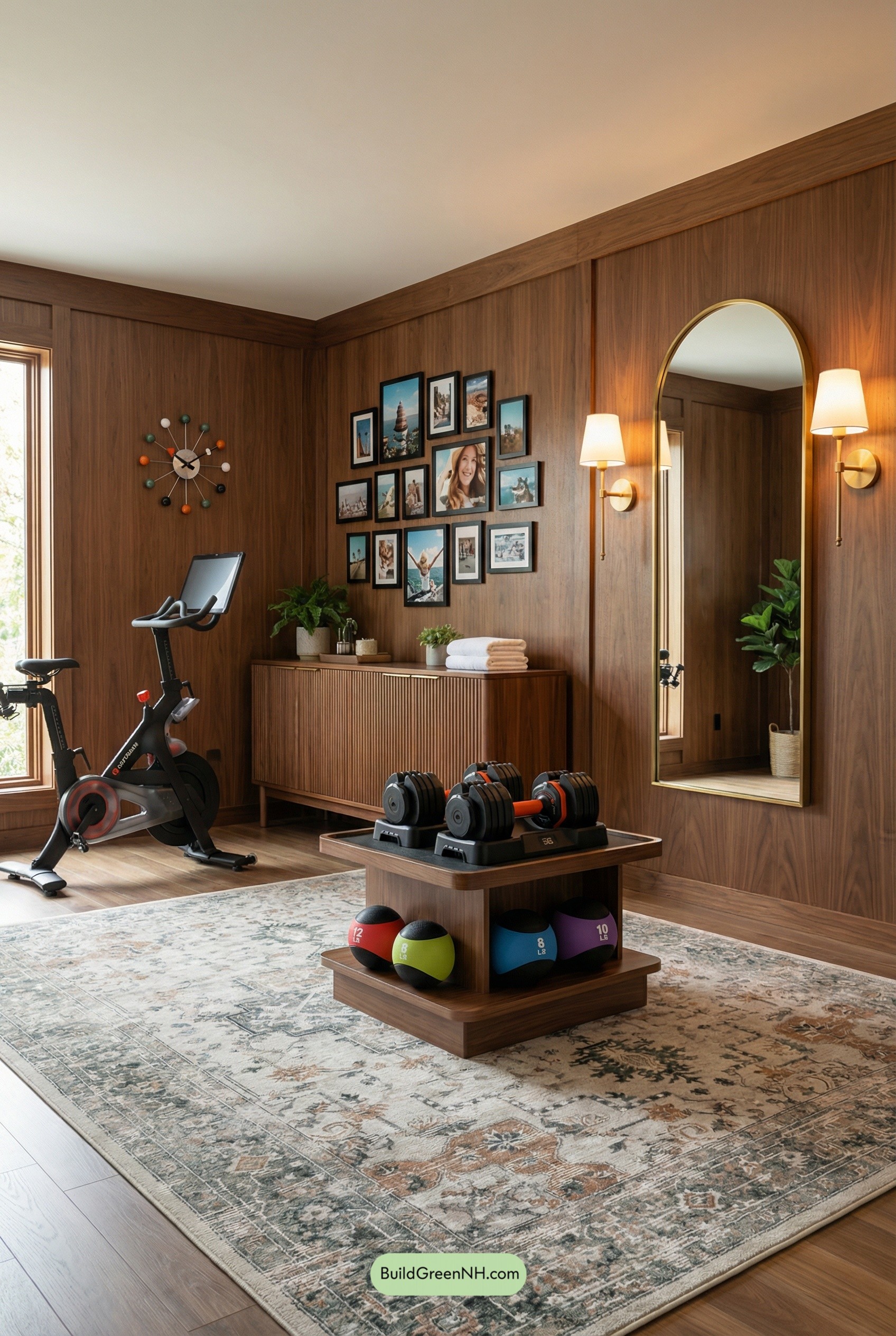 Mad Men Walnut Home Gym