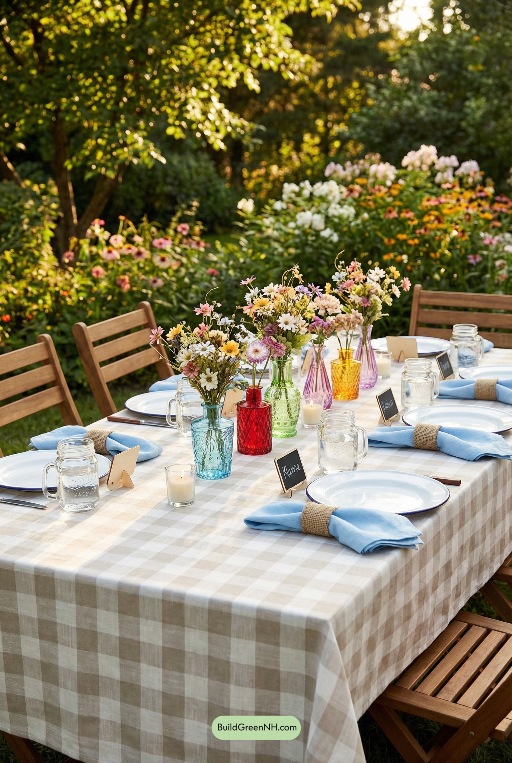 Wildflower Jar Parade, Garden-Party Chic