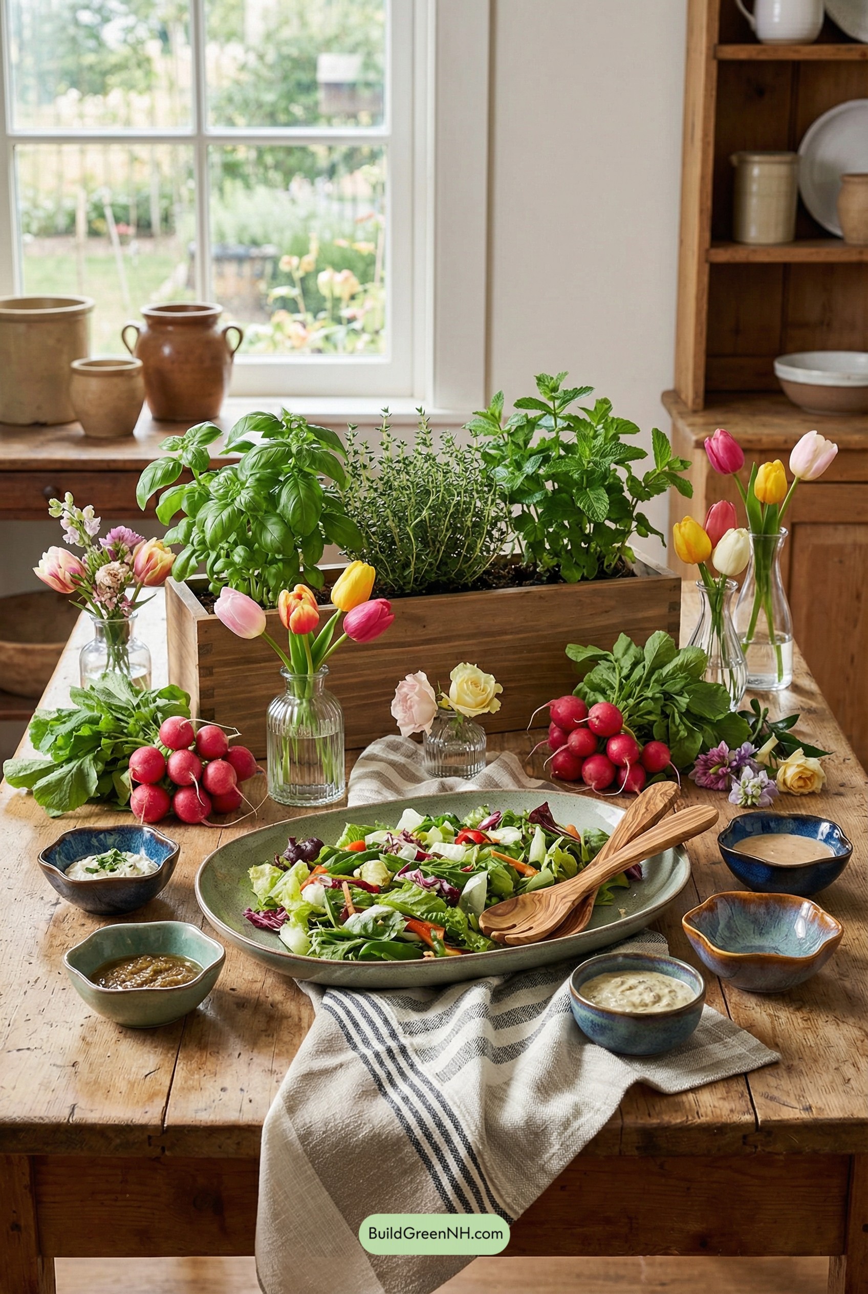 Farmstand Centerpiece, Right on the Table
