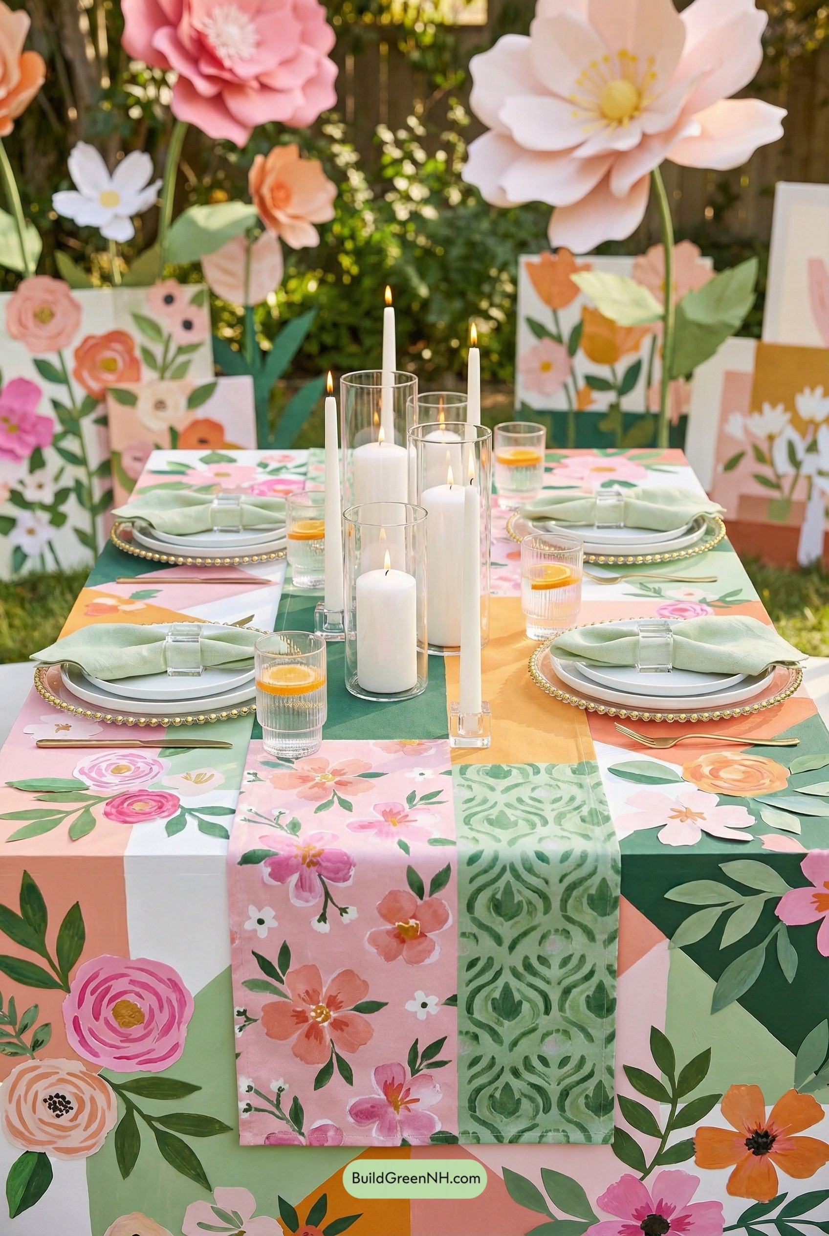 Paper-Garden Patchwork Spring Table