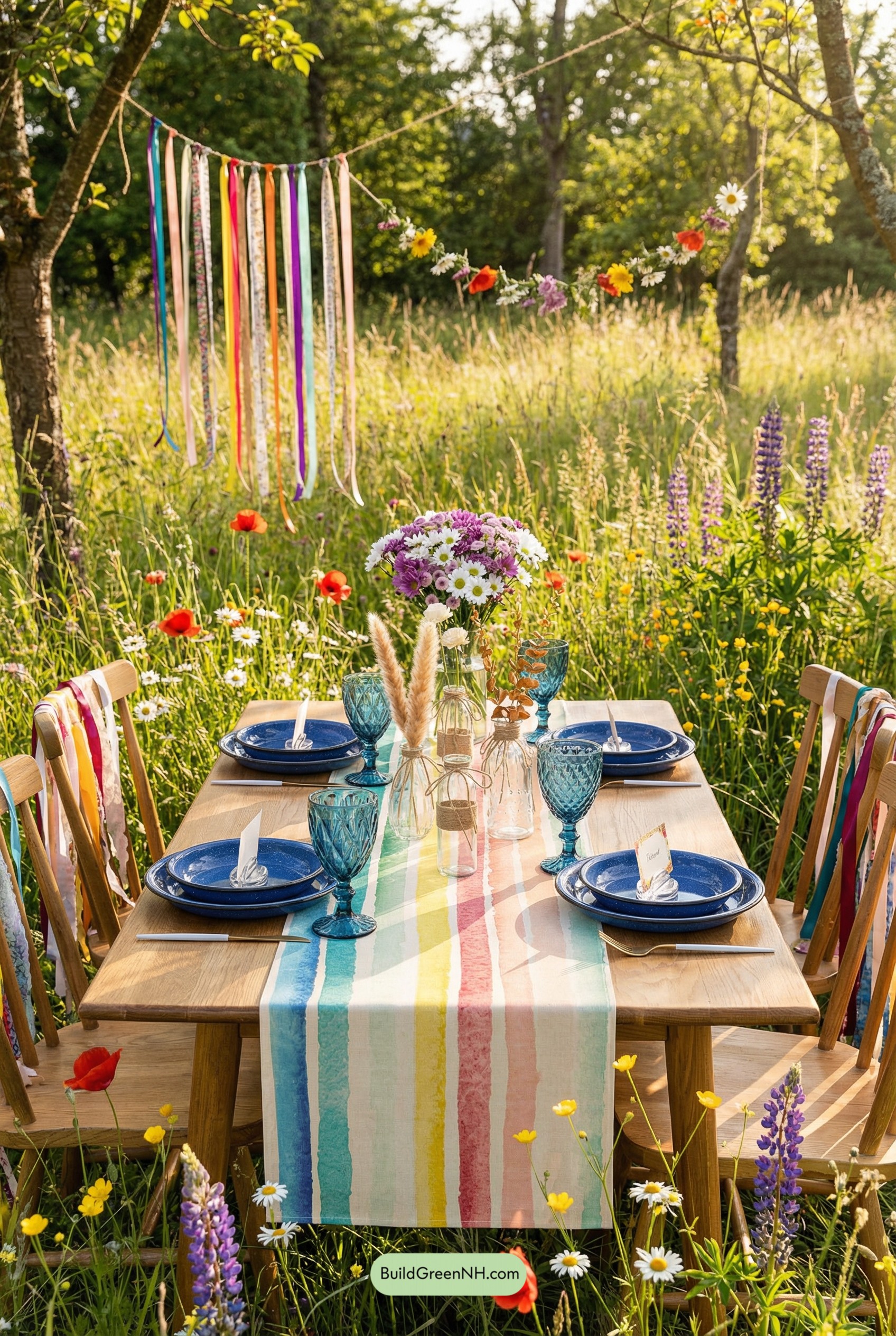 Rainbow Runner Picnic in Bloom