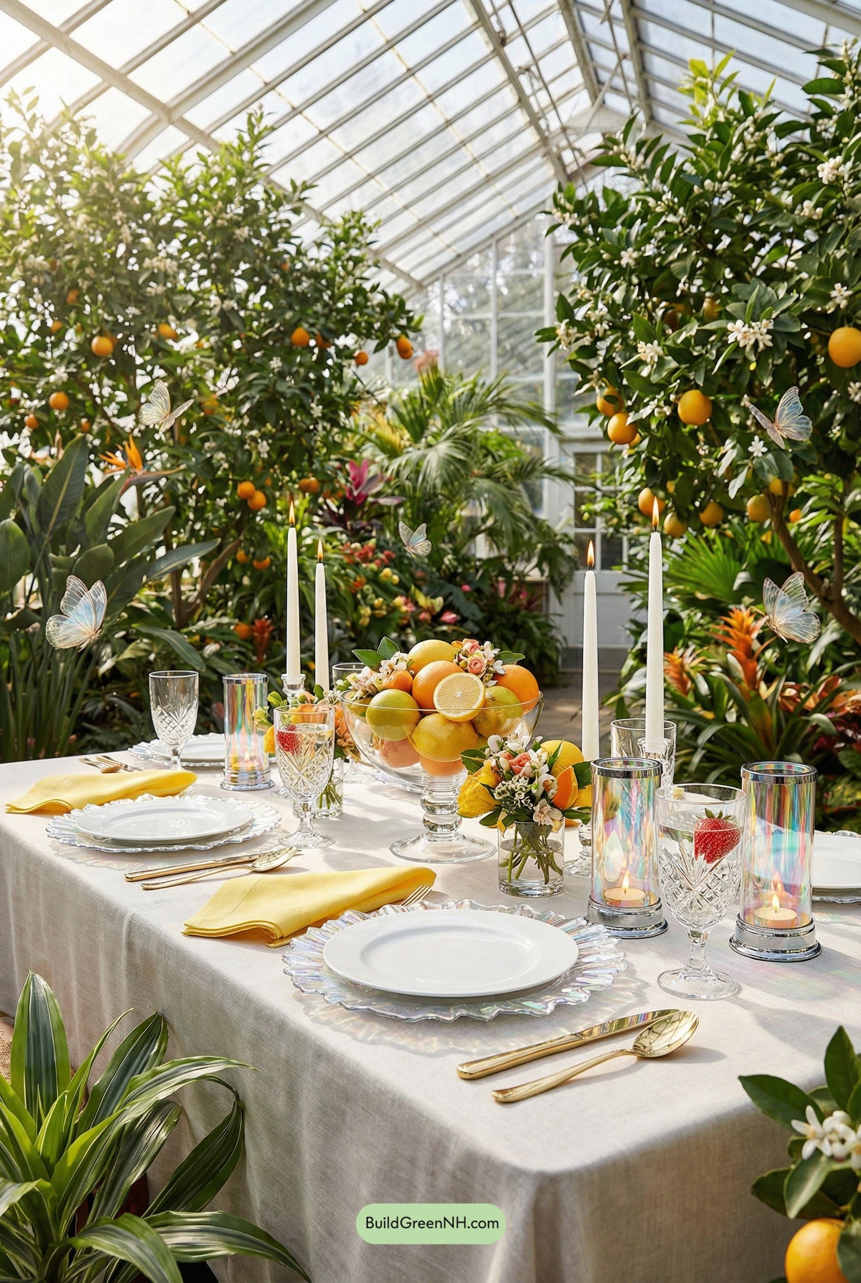 Citrus Garden Glow Spring Table
