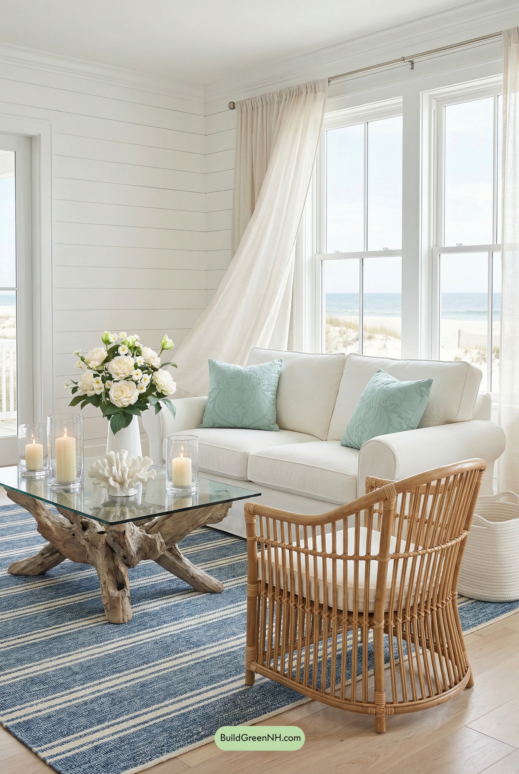 Sea-Glass Spring Lounge by the Shore
