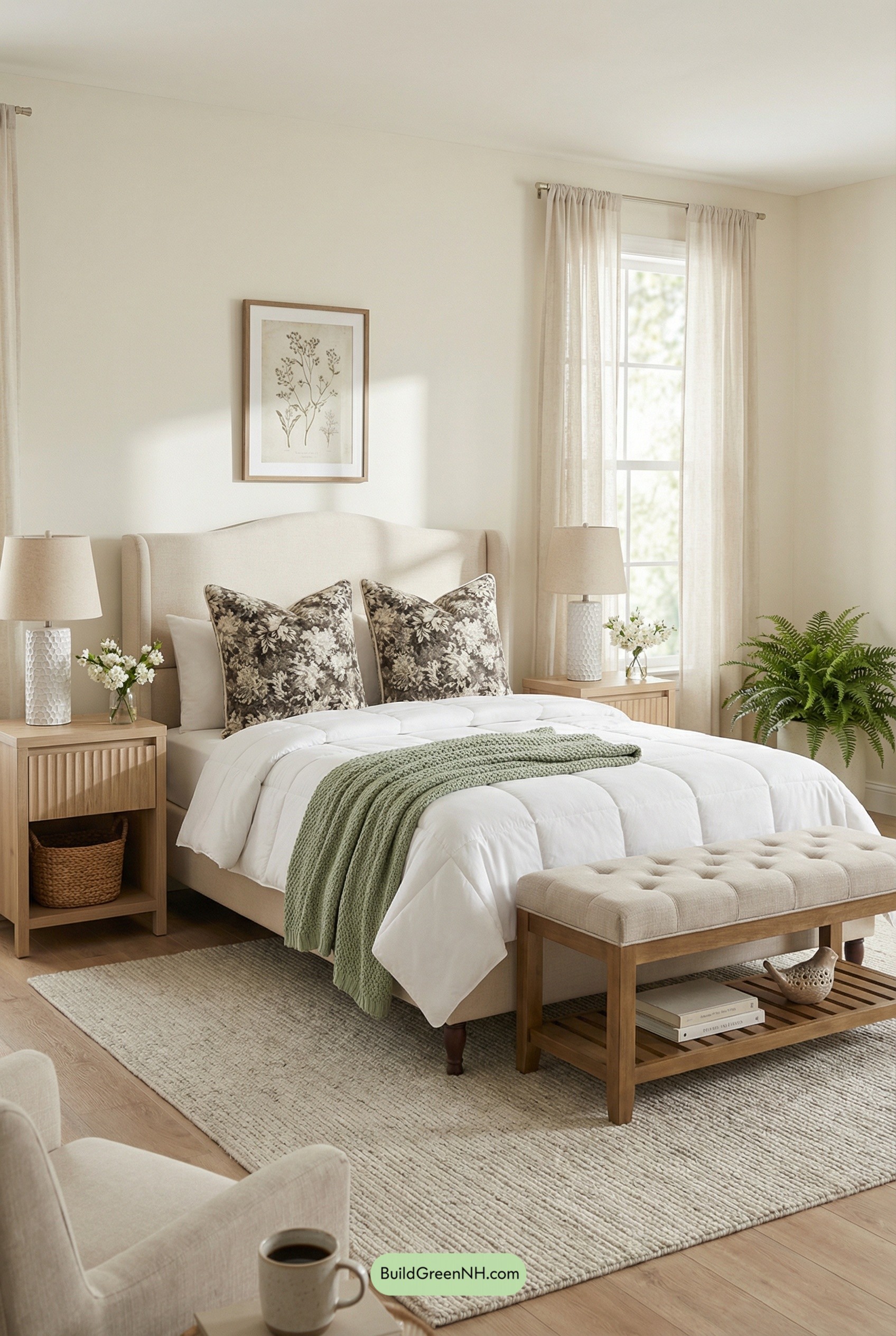 Soft Spring Bedroom with Floral Layers