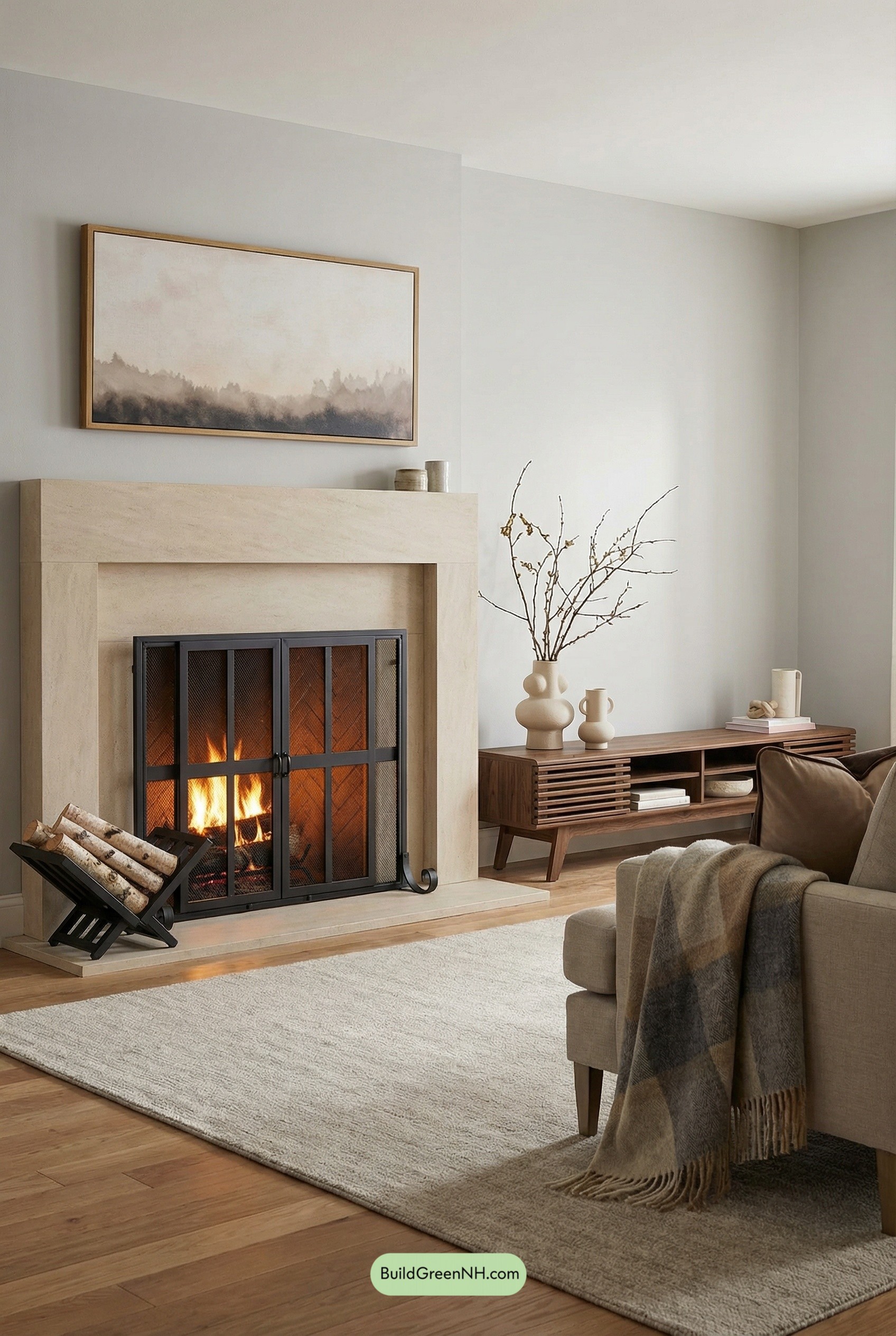 Quiet-Neutral Fireplace, Spring Branch Drama