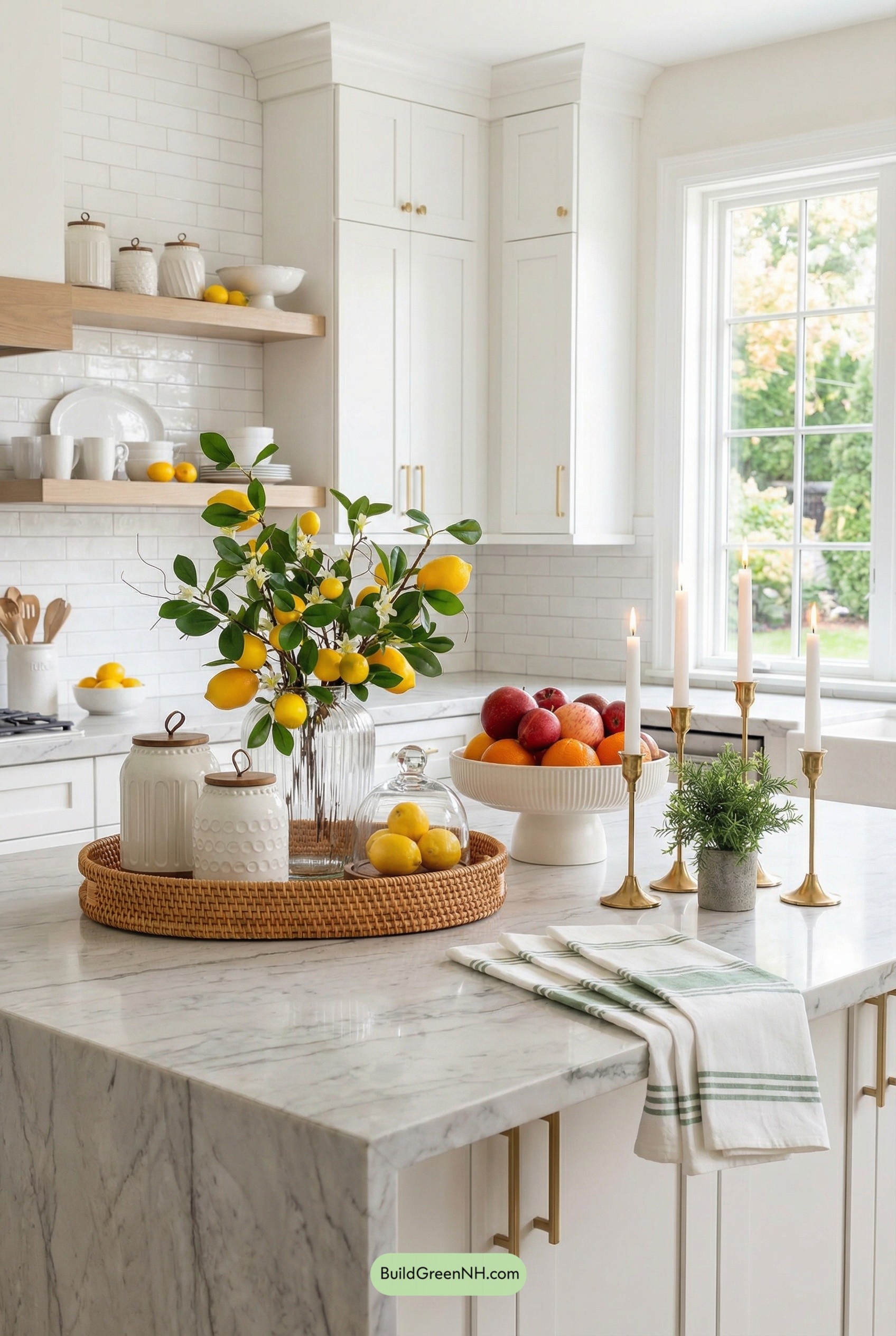 Citrus Grove Chic on Marble