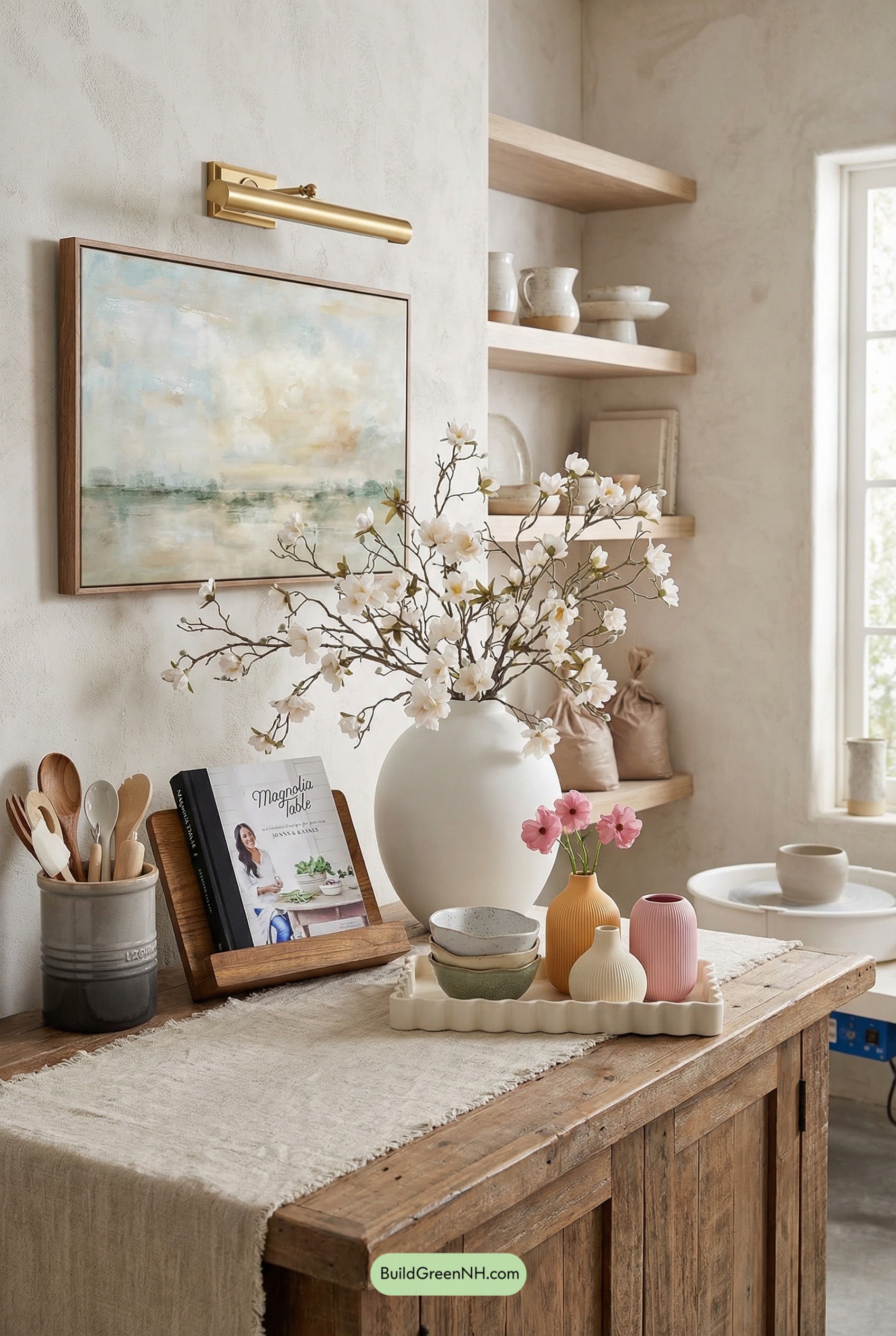 Pottery-Studio Spring Kitchen Moment