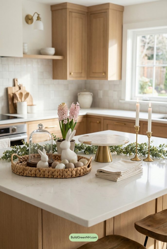 Modern Spring Kitchen, Subtle Easter Touch