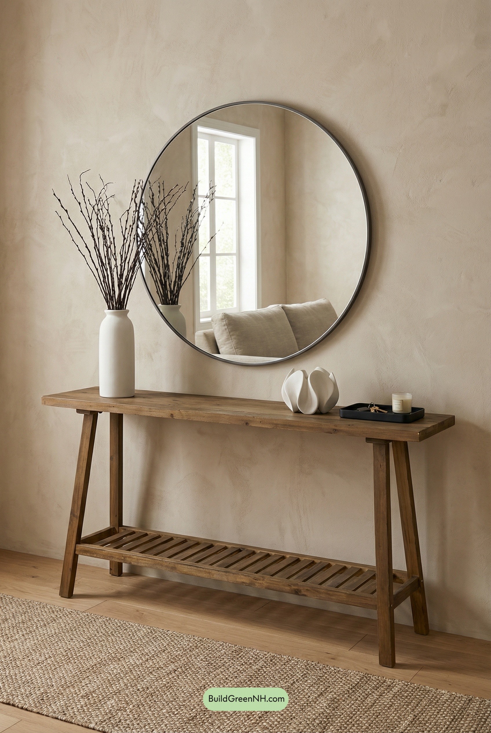 Modern Rustic Console, Spring Simplicity