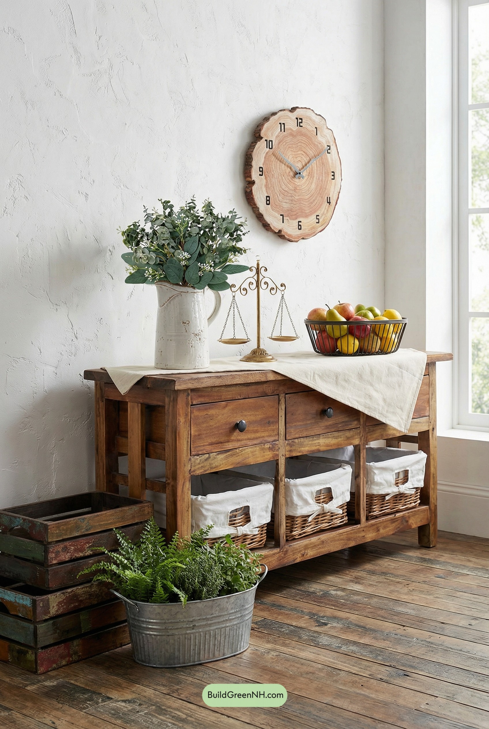 Market-Fresh Rustic Spring Console Styling
