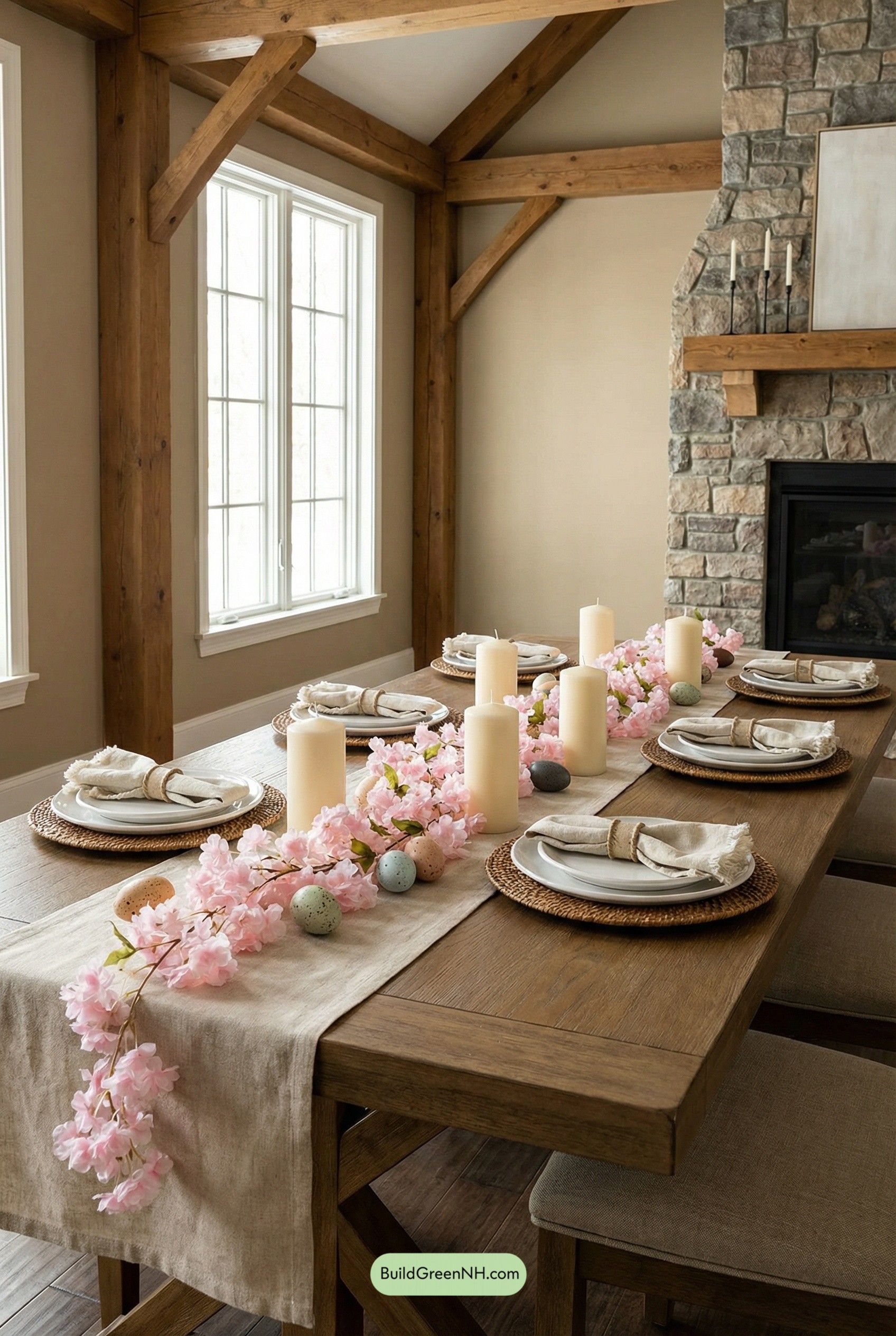 Blossom-Soft Easter on Rustic Wood