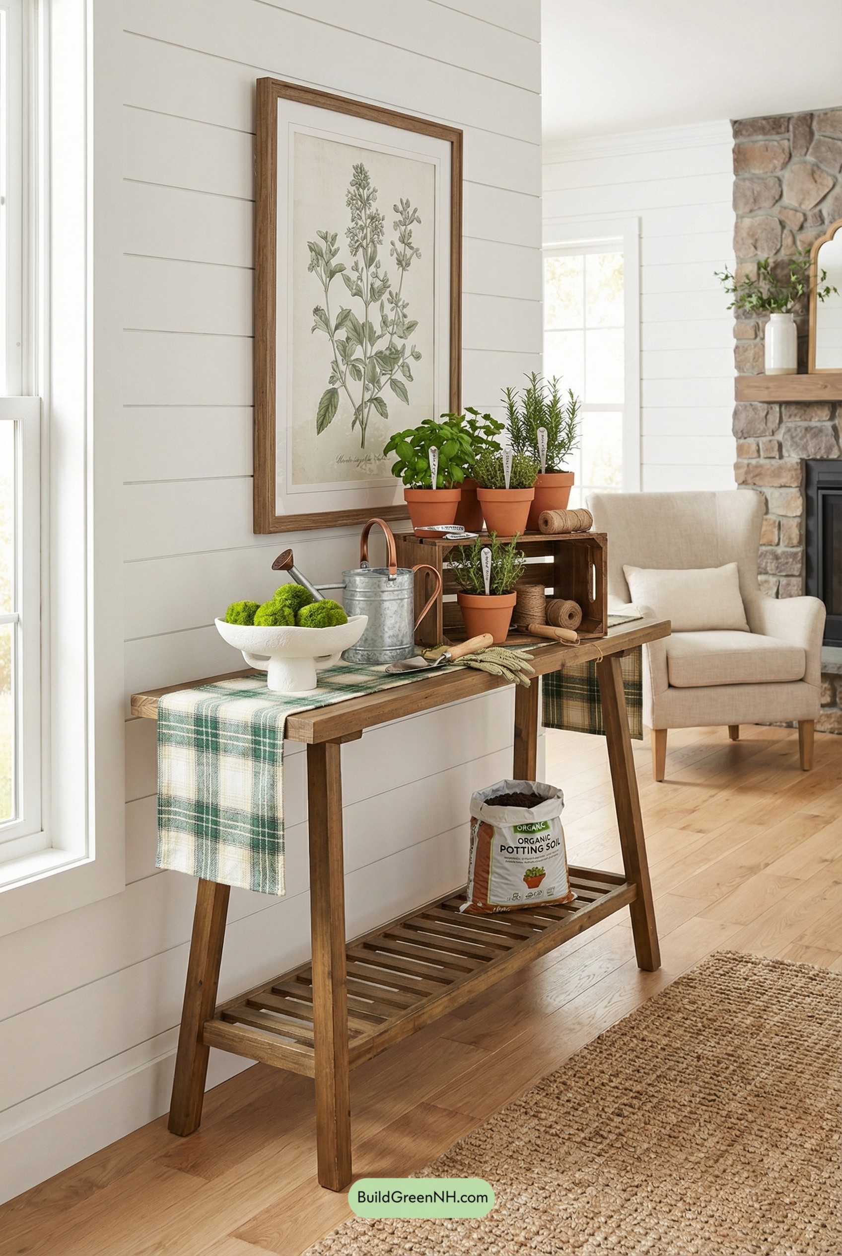 Console Table Turned Spring Potting Shed