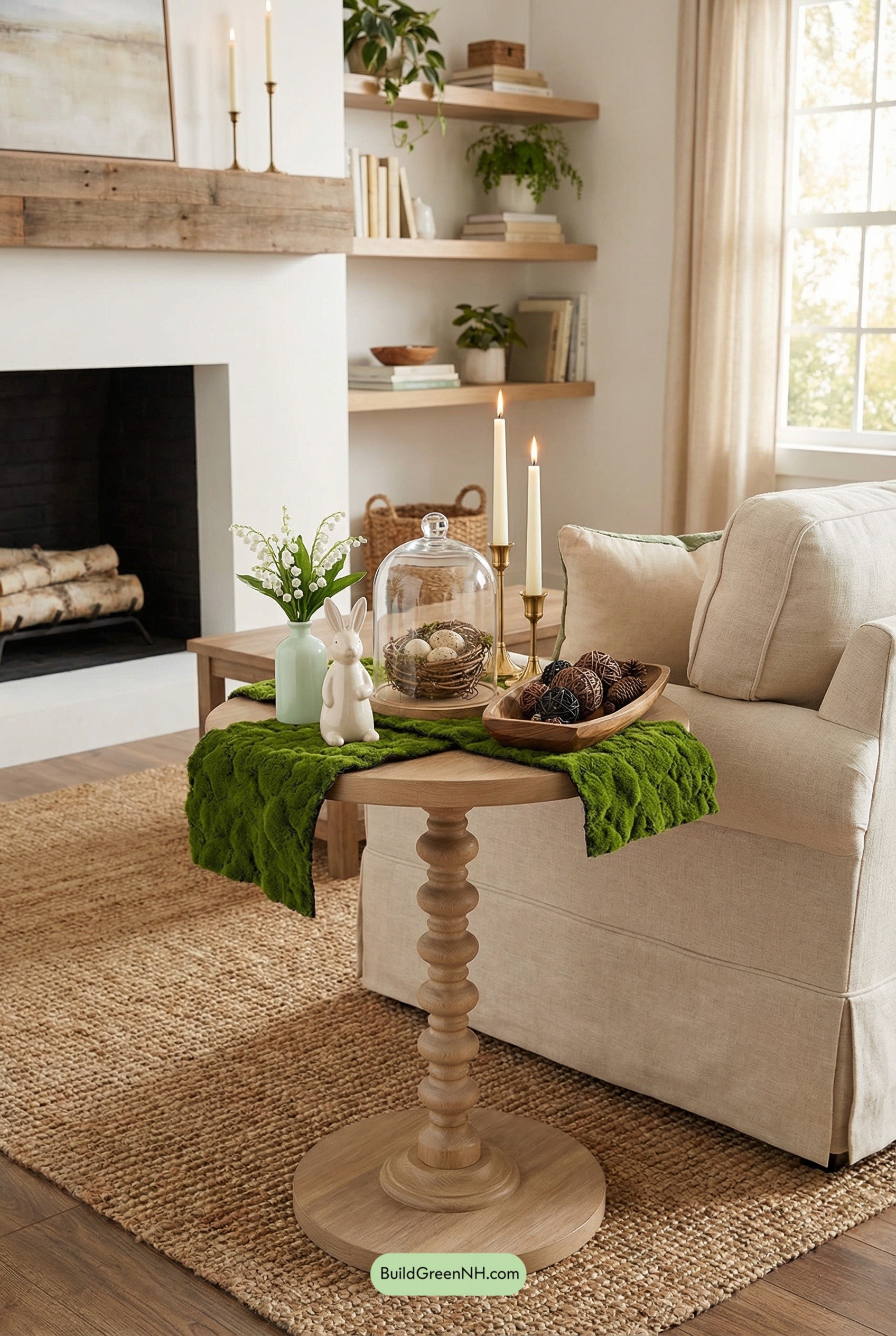 Candlelit Spring Farmhouse Table Moment