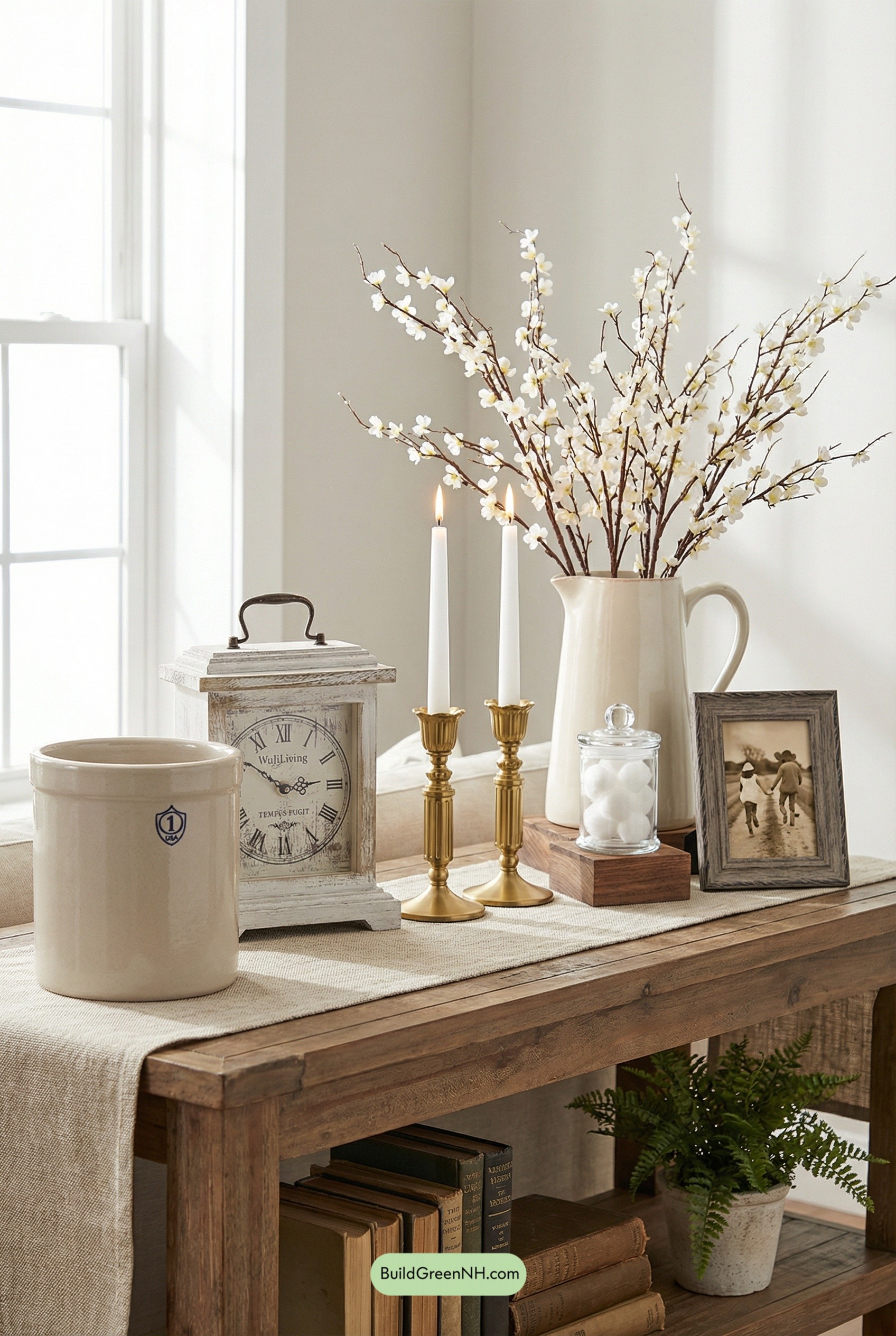 Collected Spring Farmhouse Console Moment