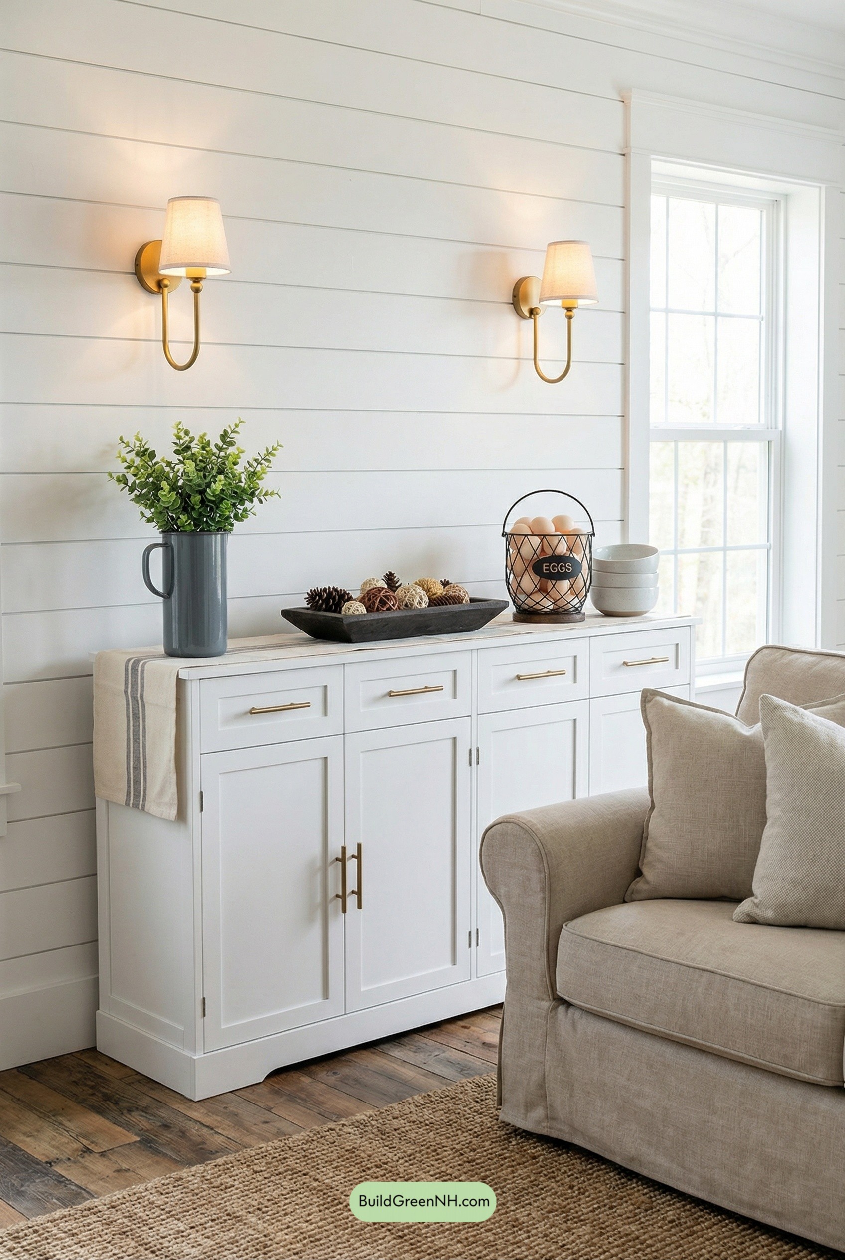 Spring Farmstand Sideboard Styling