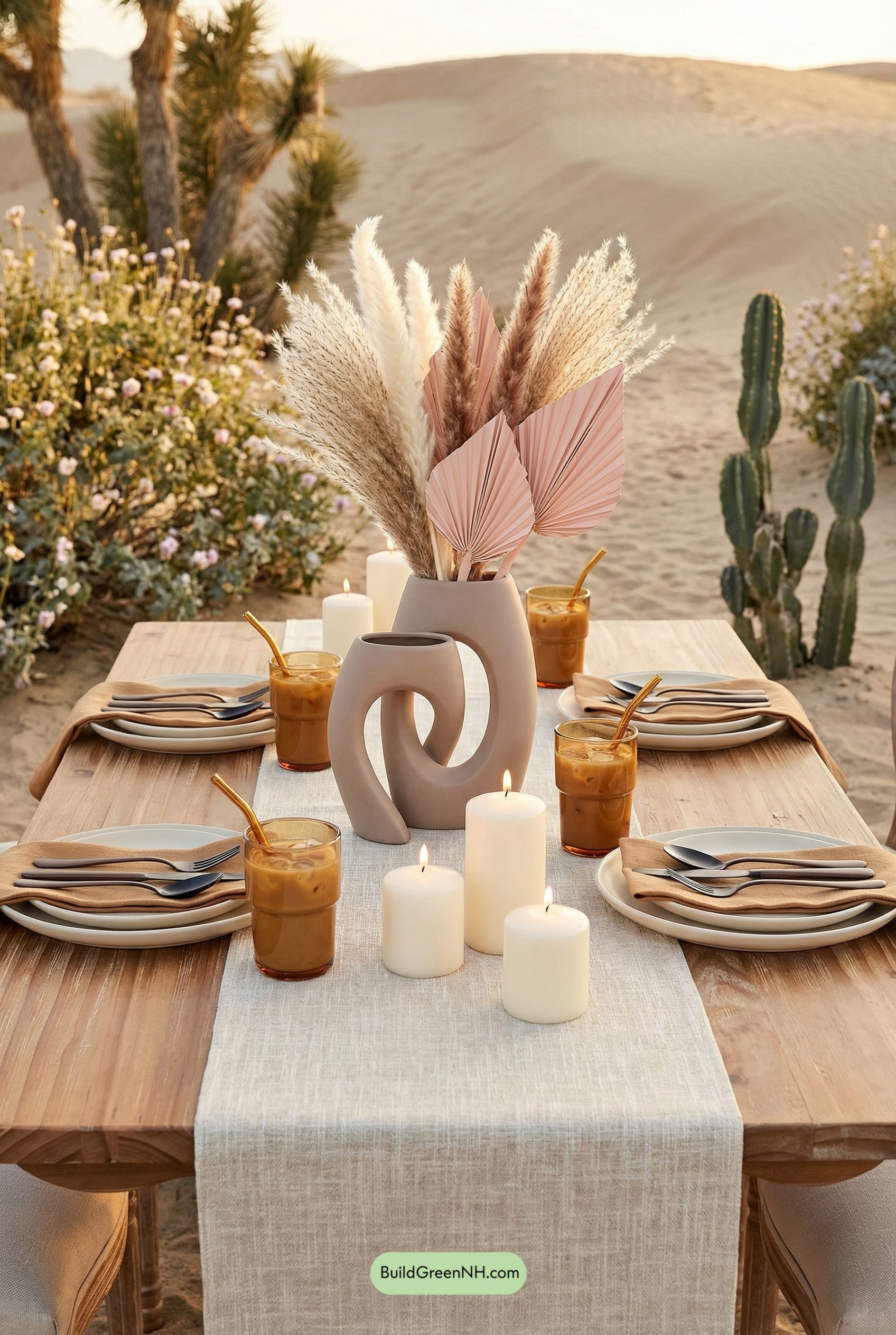 Desert Bloom Spring Table Setting