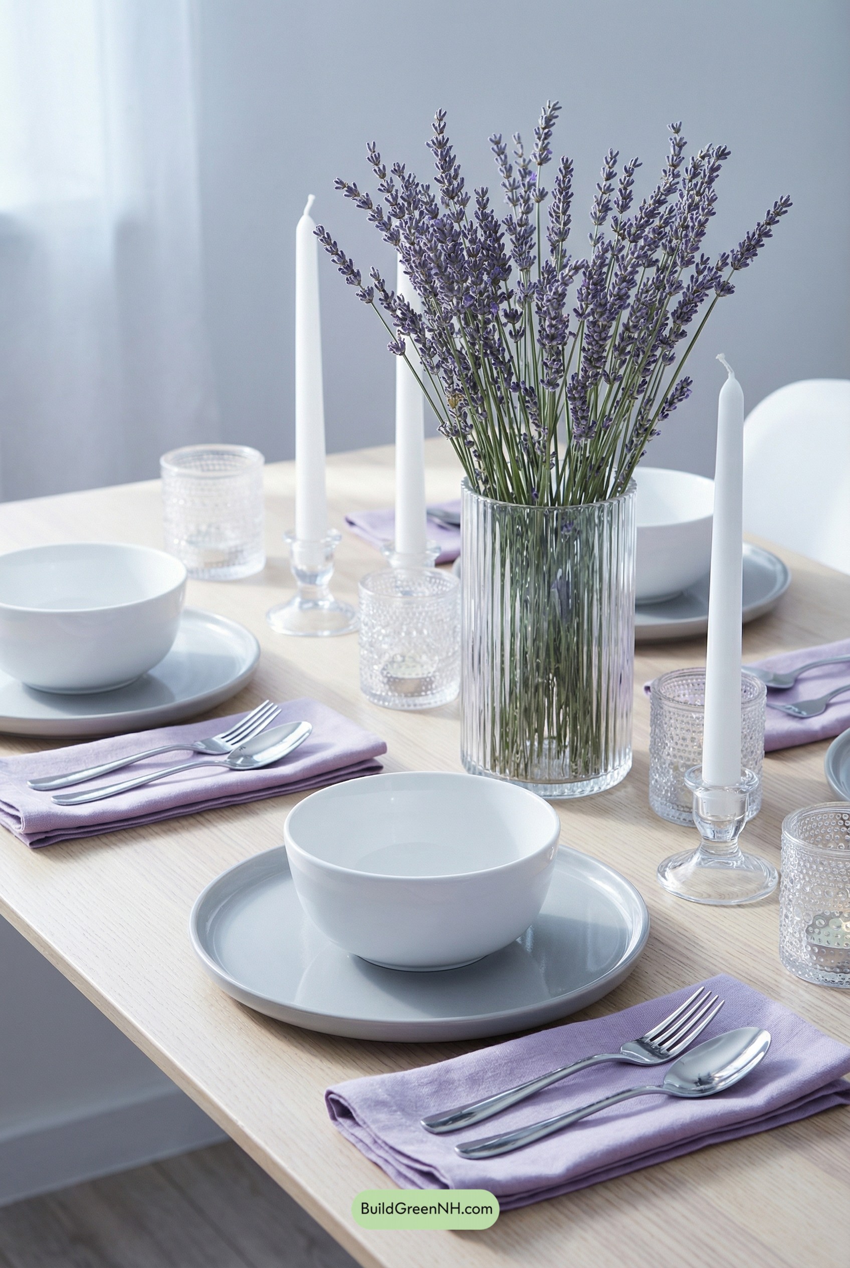 Lavender Morning Modern Spring Table