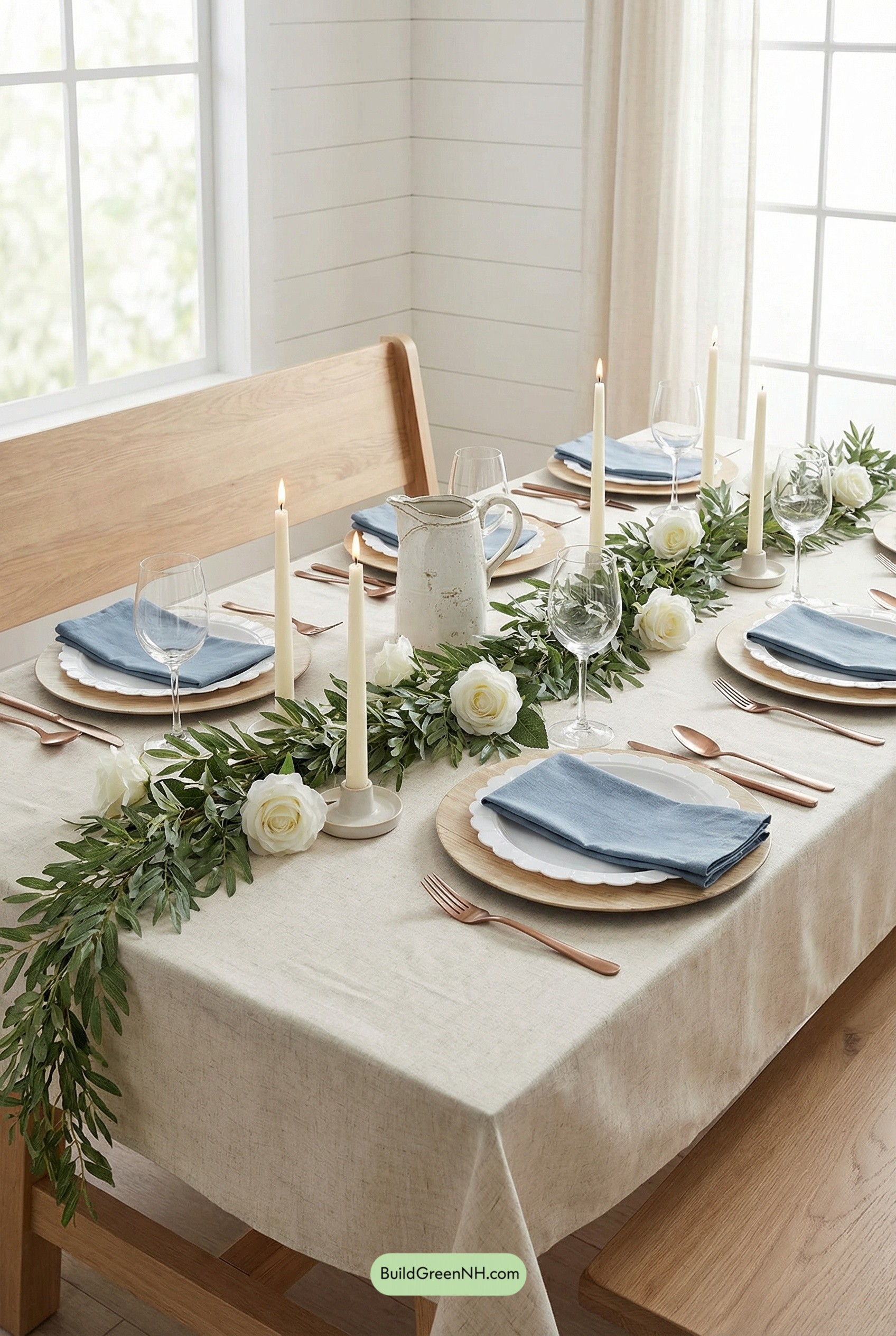 Spring Garland Meets Farmhouse Calm