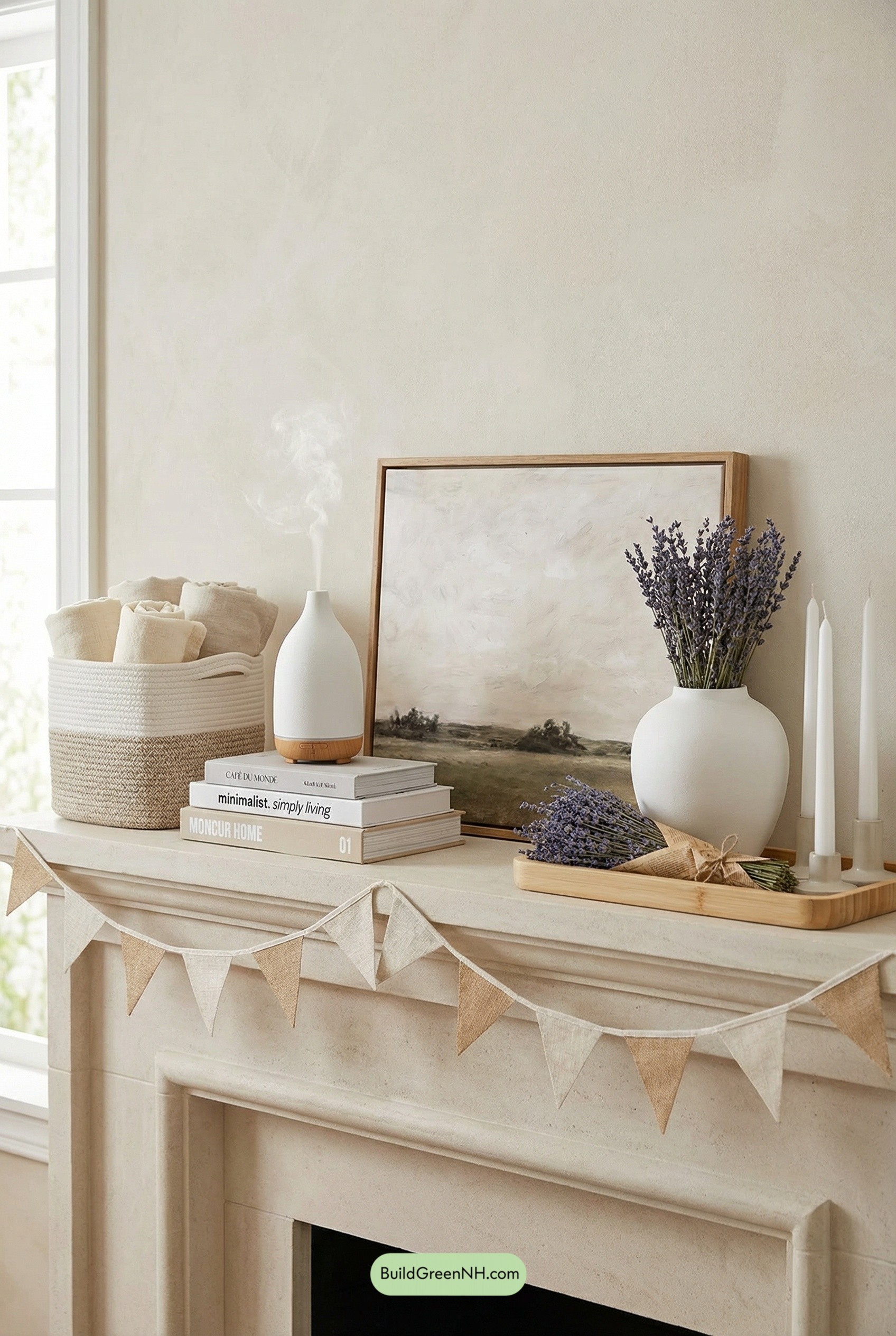 Linen & Lavender Spa Mantel Moment