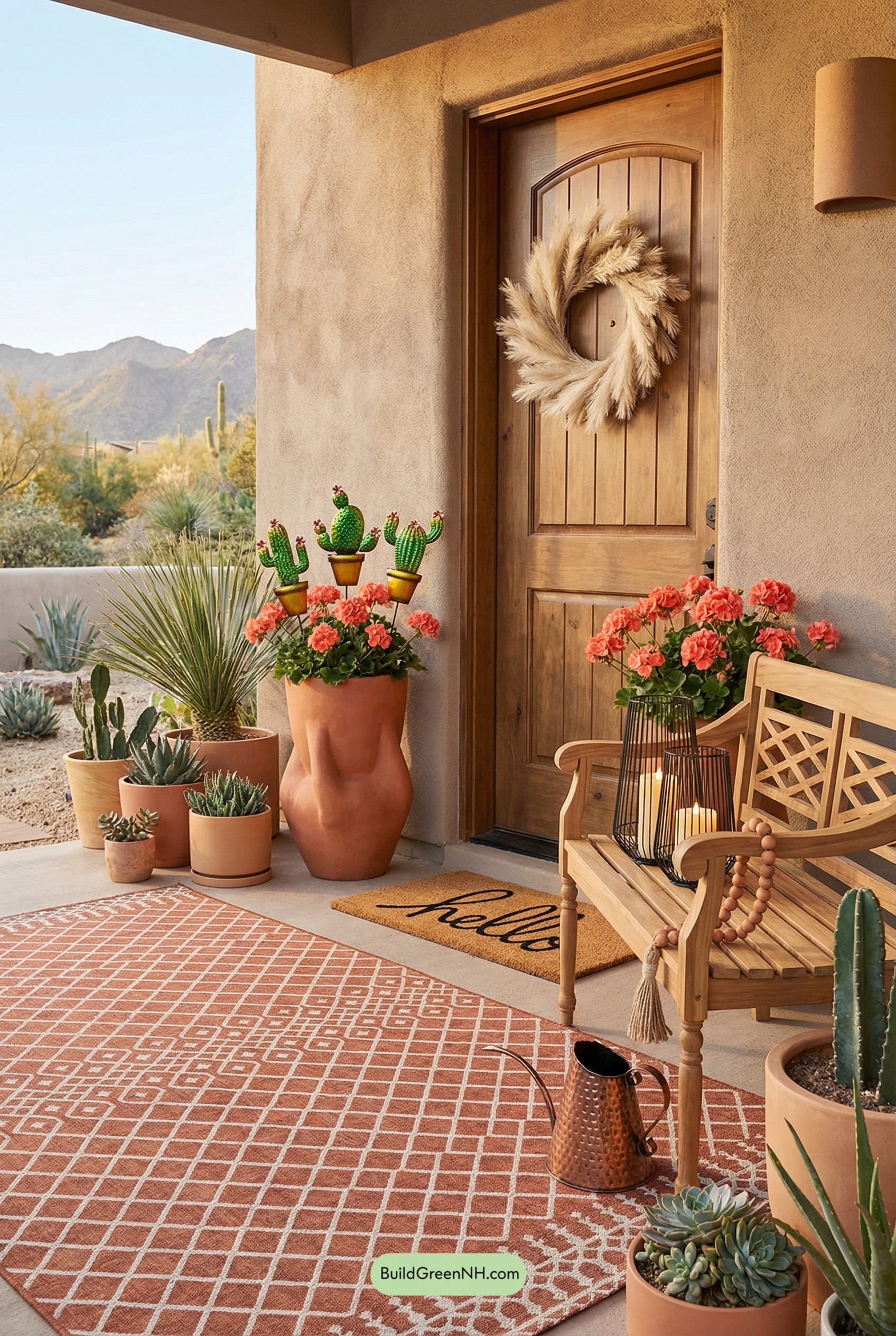 Desert-Spring Porch in Warm Neutrals