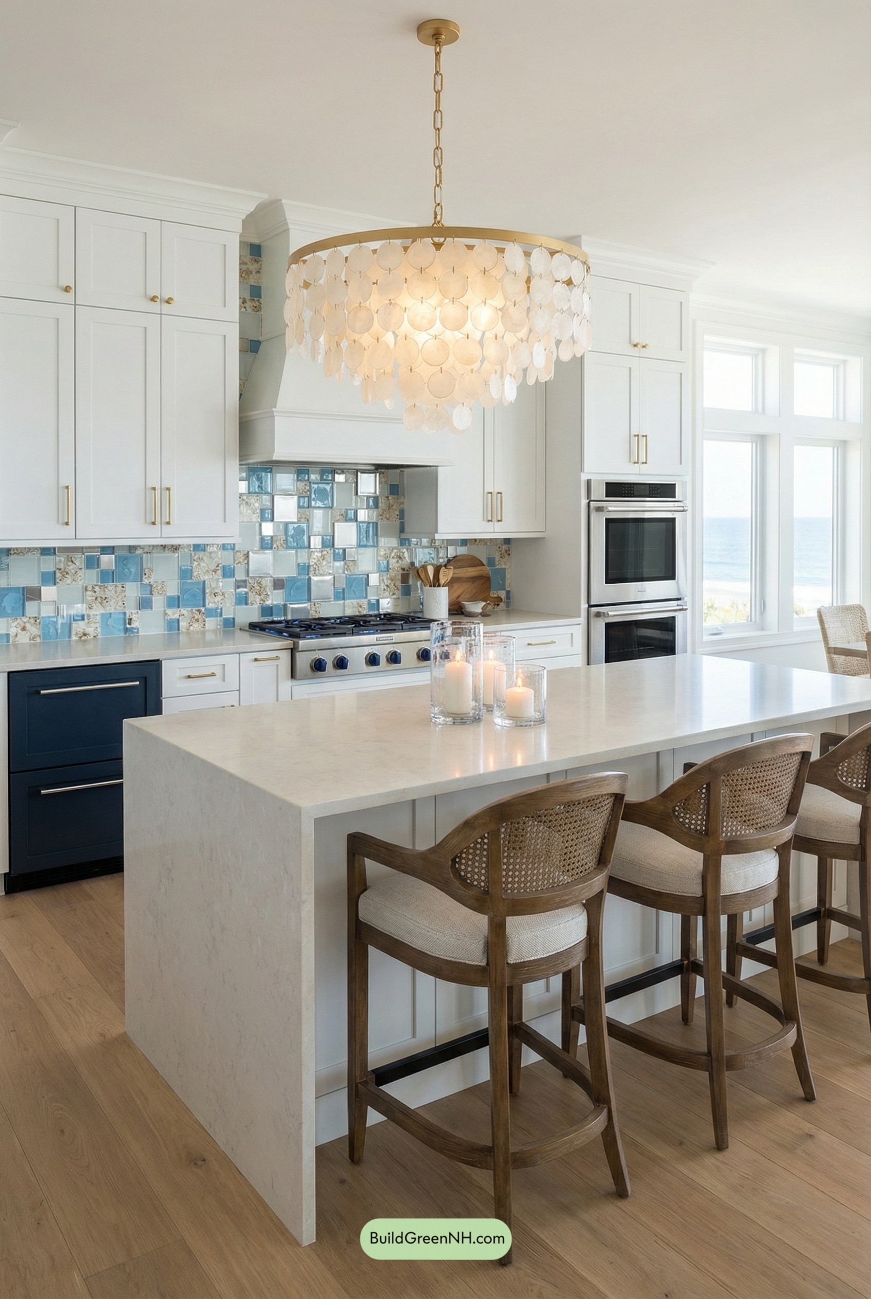 Sea-Glass Luxe Kitchen Glow-Up