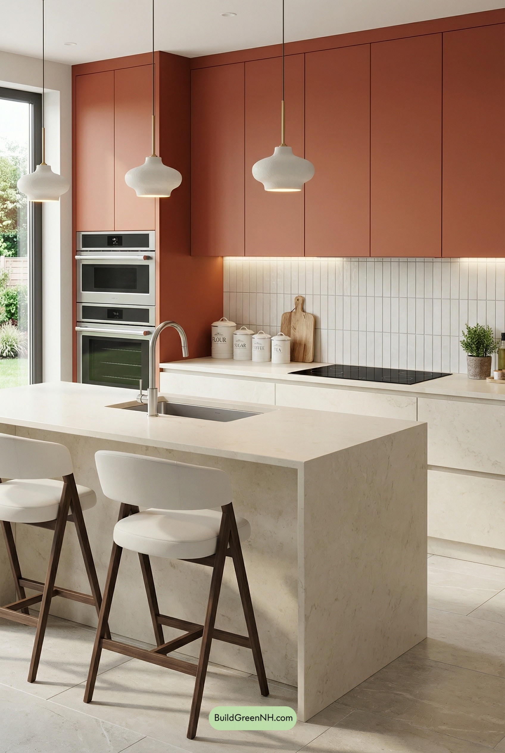 Terracotta Meets Ivory, Kitchen Gets Cocky