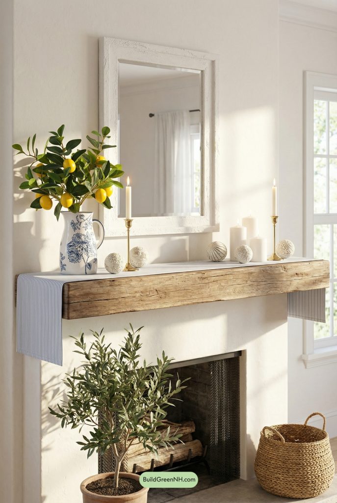 Lemon-Branched Spring Mantel Glow