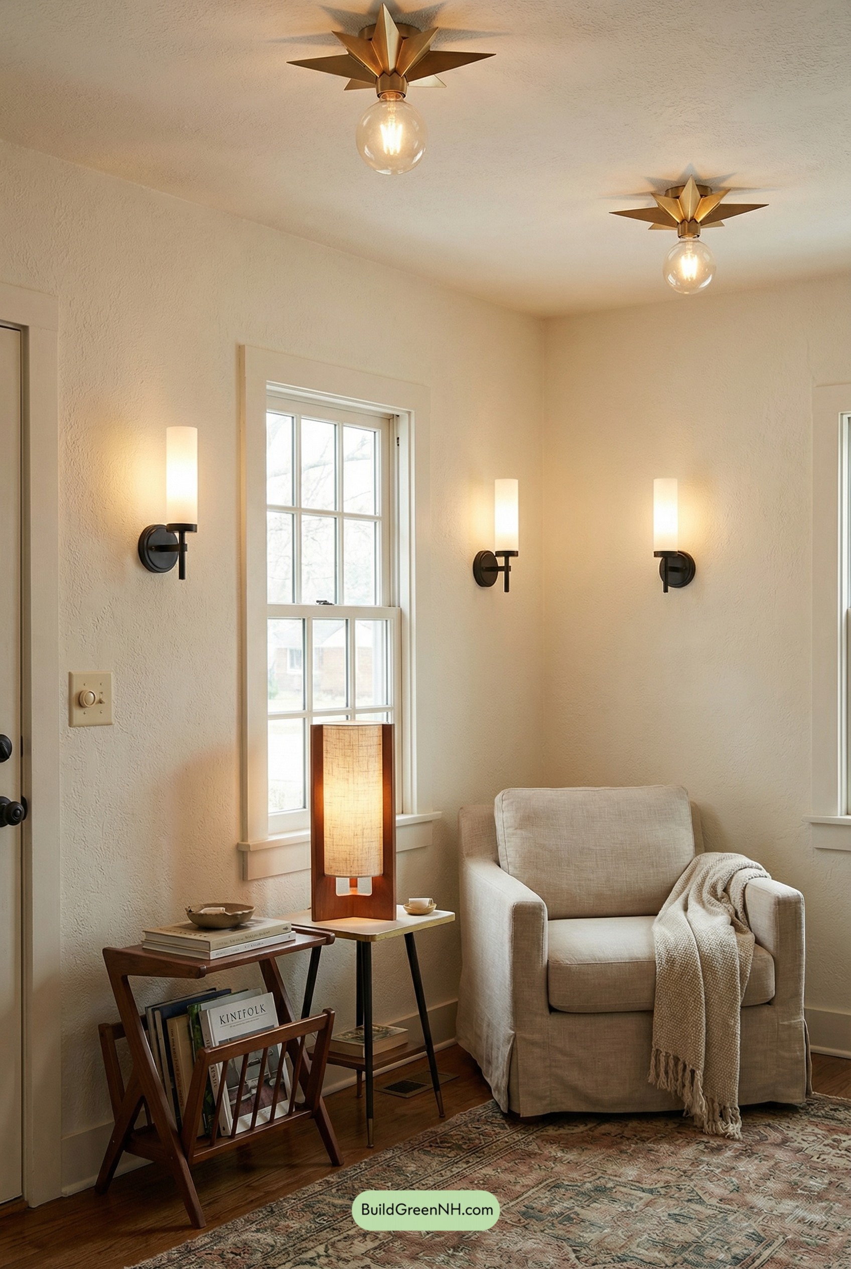 Starburst Ceiling Lights, Soft Mid-Century Glow