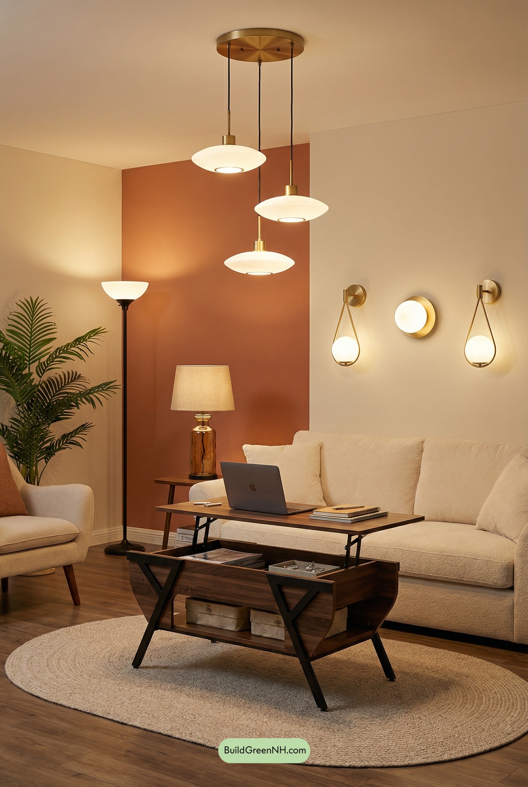 Staggered Opal Saucers, Warm MCM Glow